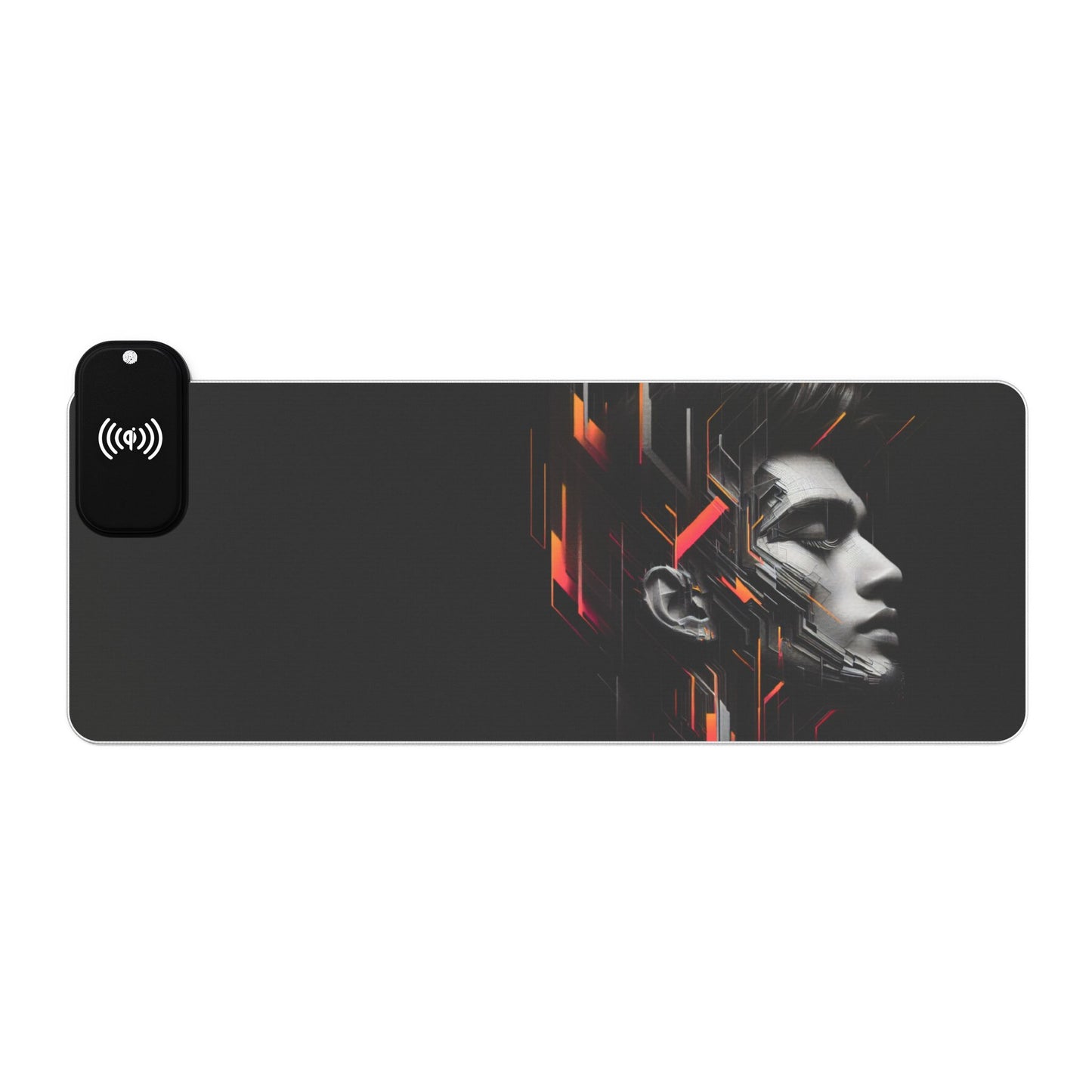 LED Gaming Mouse Pad, Wireless Charging, RGB Illuminated Desk Mat, Gamer Accessories, Office Desk Decor, Unique Gift for Gamers