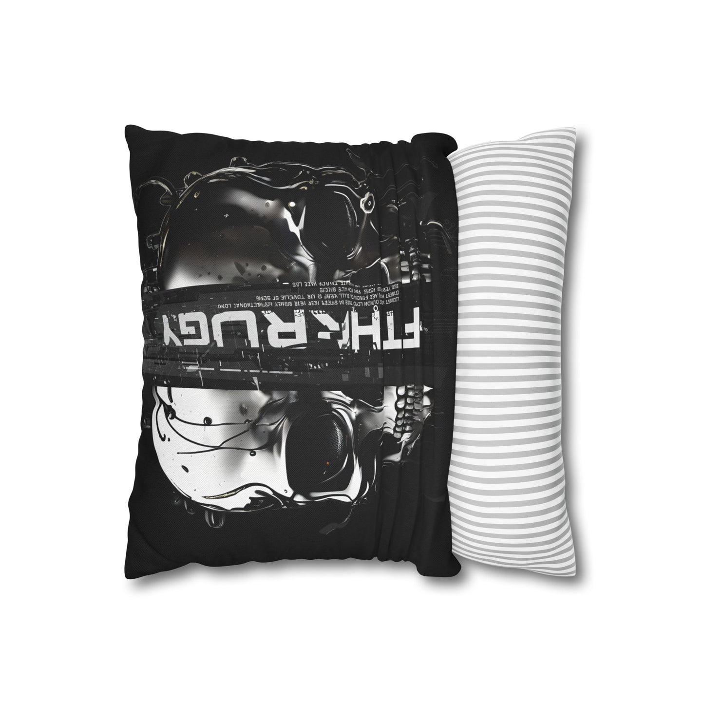 Gothic Skull Pillowcase - Edgy Home Decor, Alternative Gift, Bedroom Accent, Halloween Decor, Boho Pillow Cover