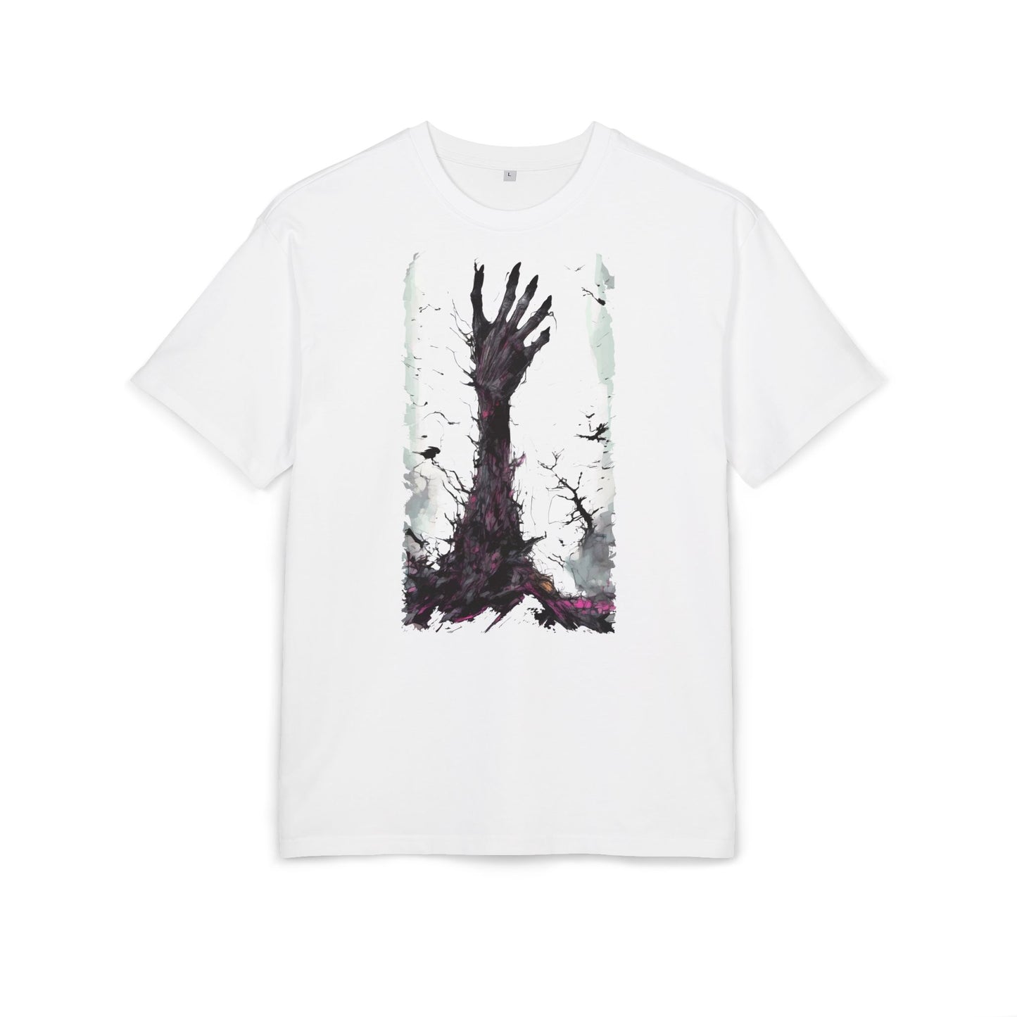 Artistic Oversized Unisex Tee, Graphic Tee, Casual Wear, Streetwear Style, Gift for Art Lovers, Unique T-Shirt Design