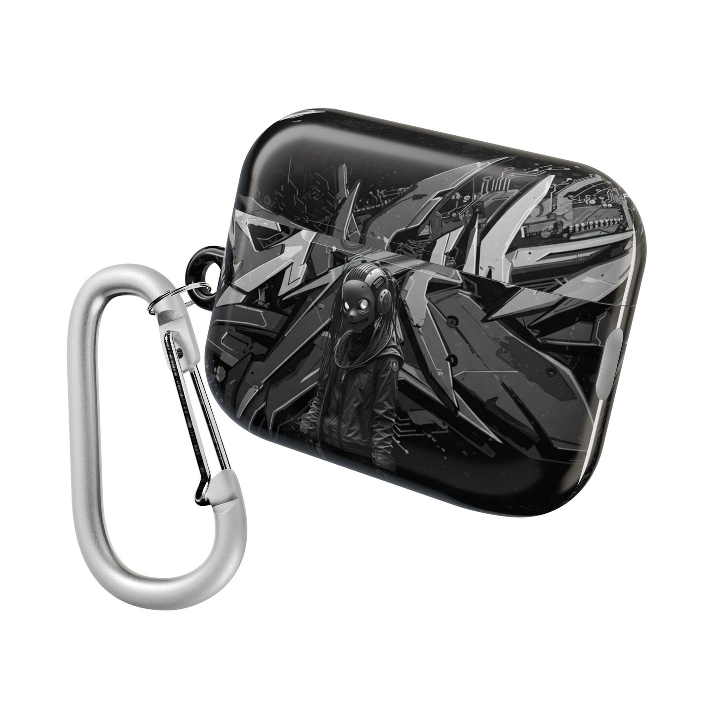Urban Graffiti Cyber AirPod Cases, Trendy AirPod Holder, Stylish Earbud Case, Customizable Gift for Teens, Music Lover Accessory