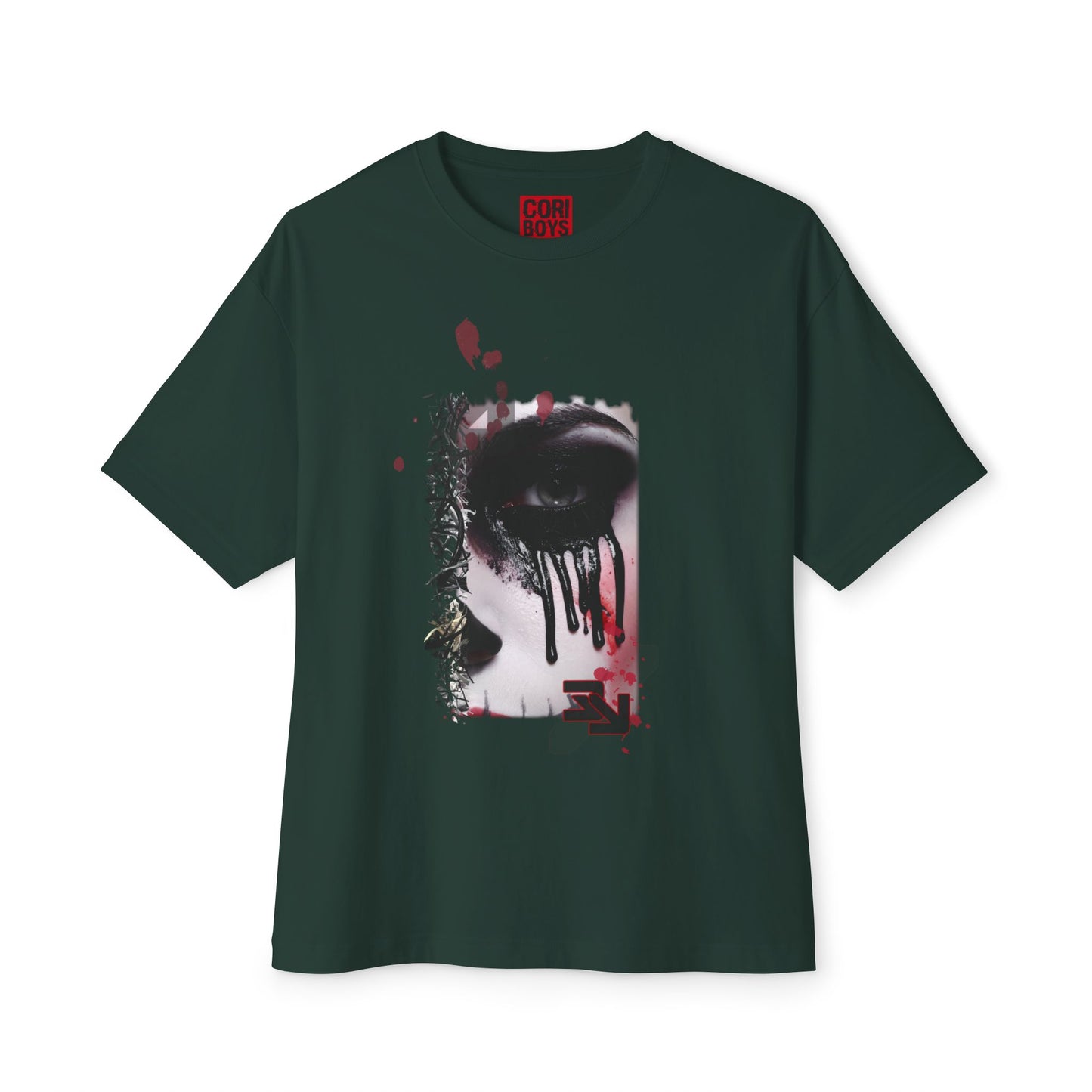Chic Oversized Graphic Tee - Edgy Art Shirt, Casual Everyday Wear, Fashion Statement, Gift for Art Lovers, Unisex Street Style