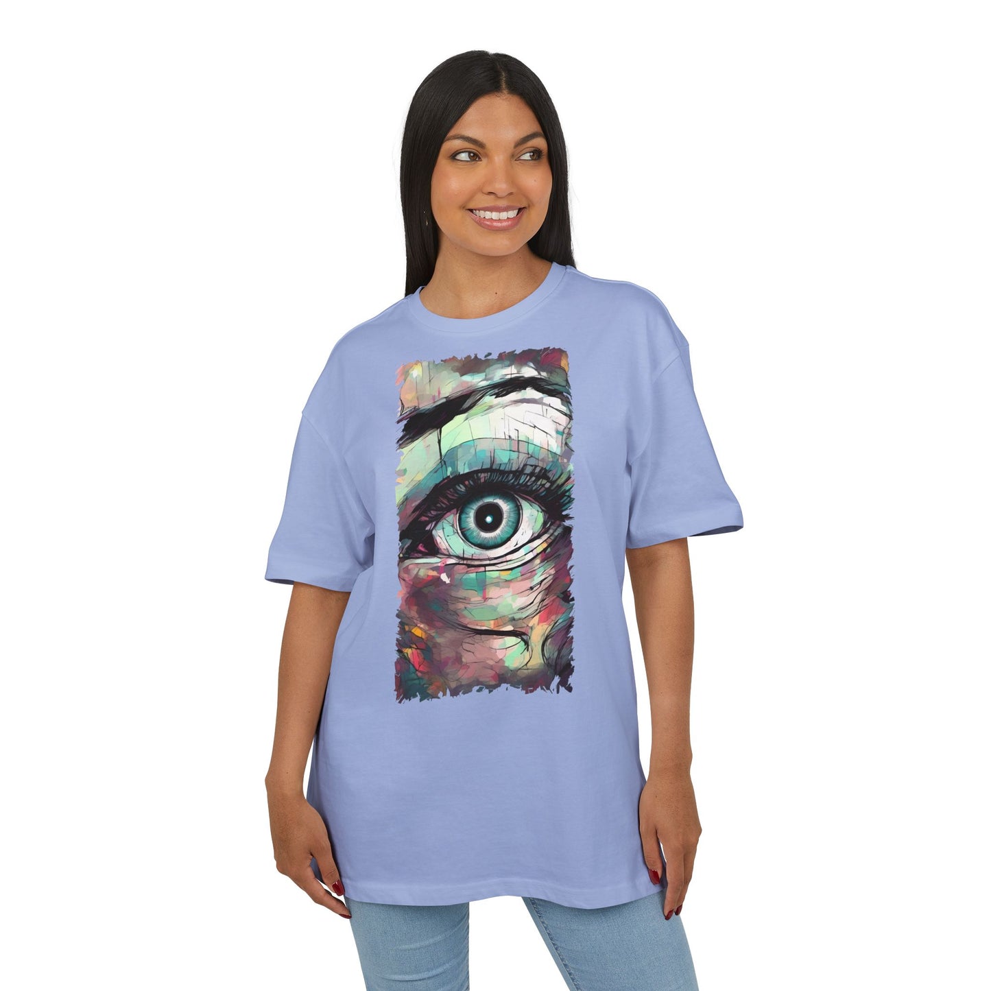 Artistic Eye Oversized Tee | Colorful Graphic T-Shirt, Unisex Shirt, Casual Fashion, Trendy Streetwear, Unique Gift Idea