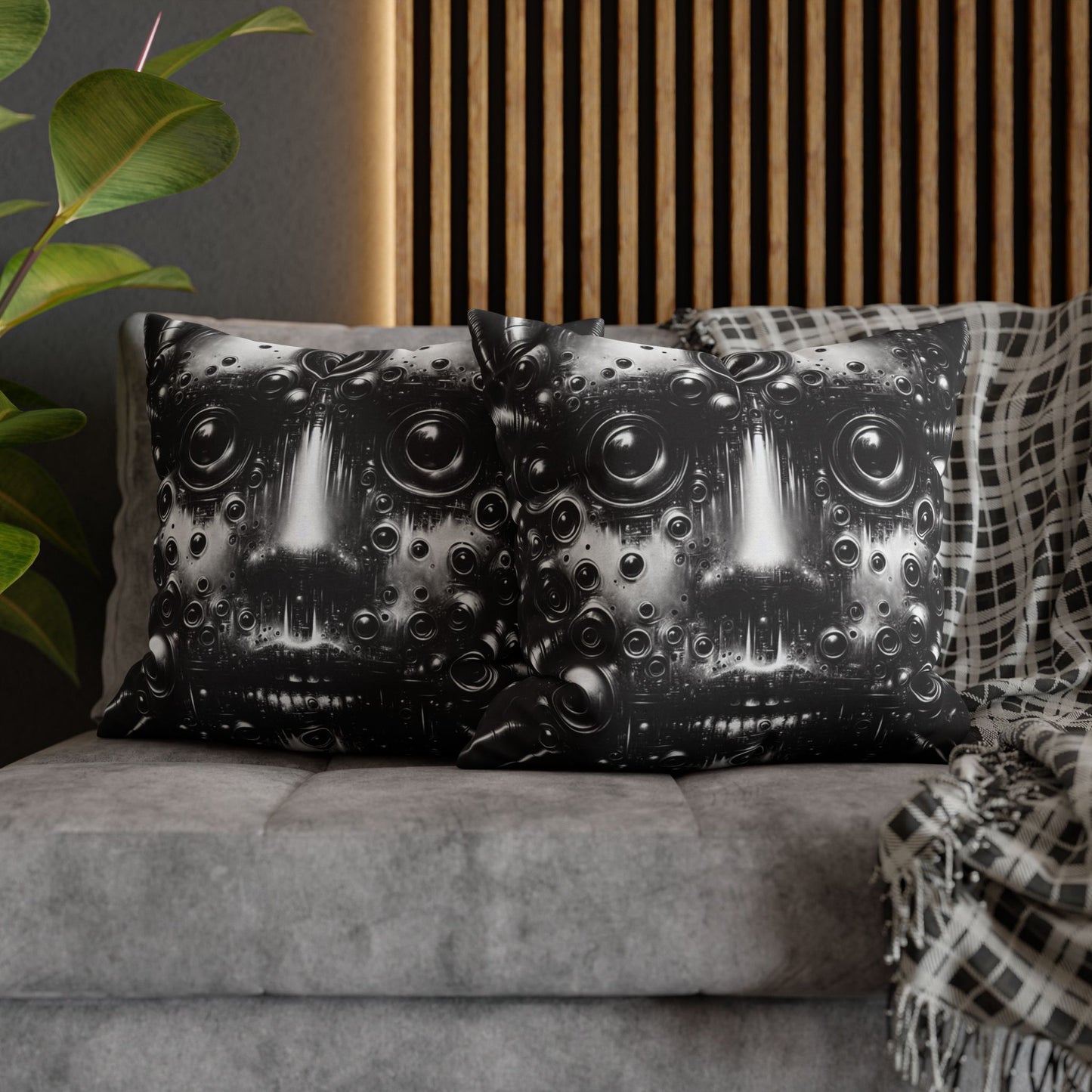Funky Geometric Pillowcase, Modern Home Decor, Unique Throw Pillow Cover, Artistic Cushion Cover, Gift for Art Lovers