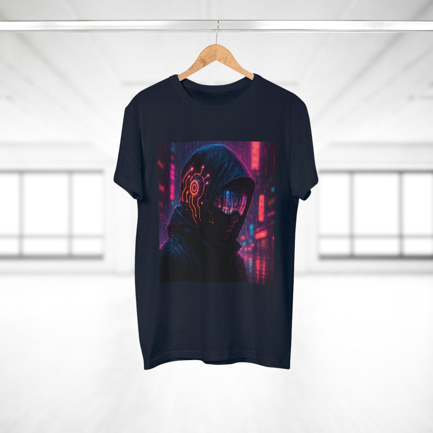 Cyberpunk Graphic Tee for Men & Women, Futuristic Streetwear, Perfect Gift for Gamers, Casual Wear for Tech Enthusiasts, Urban Style T-Shirt