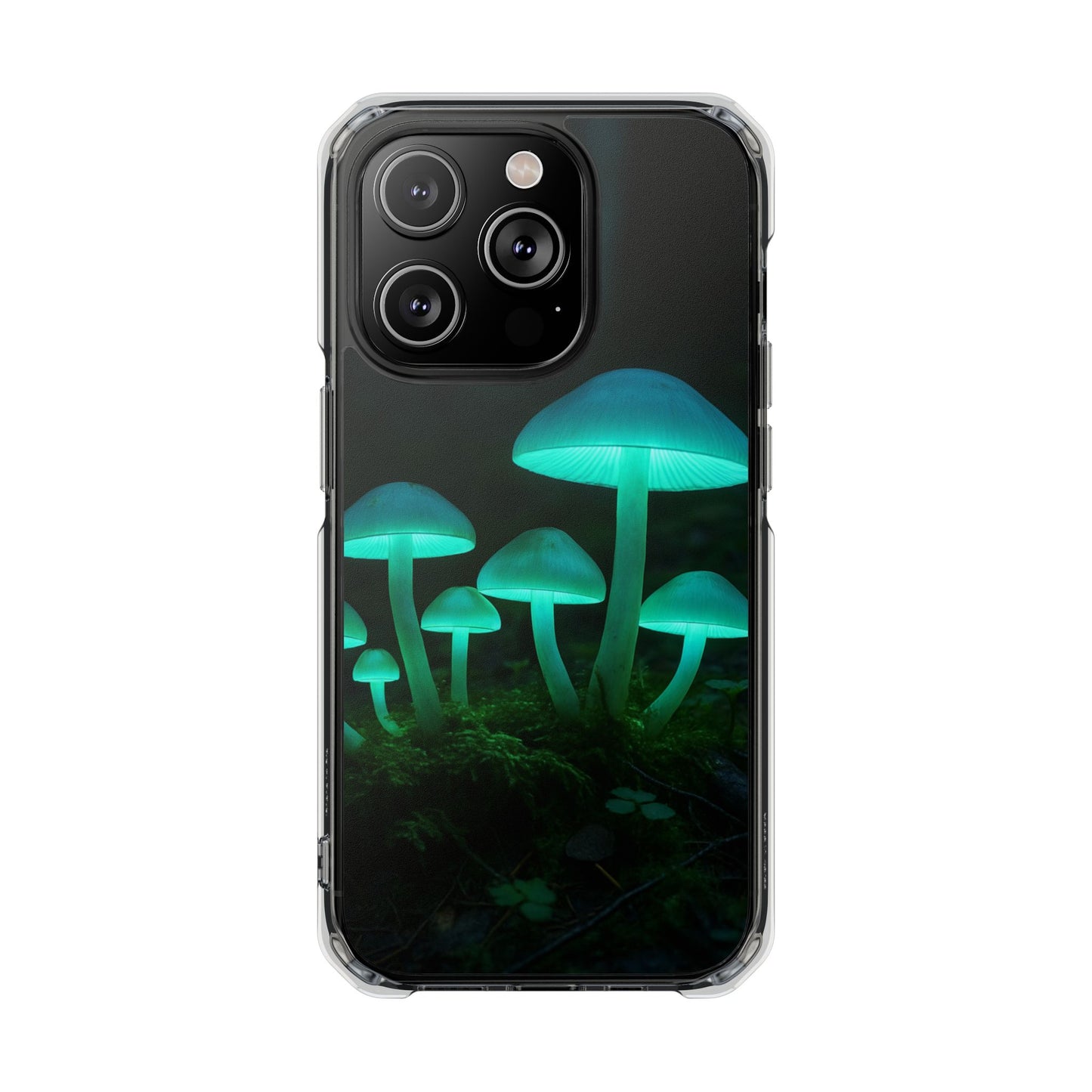 Glowing Mushroom iPhone Case, Unique Cellphone Protector, Gift for Nature Lovers, Eco-Friendly Tech Accessory