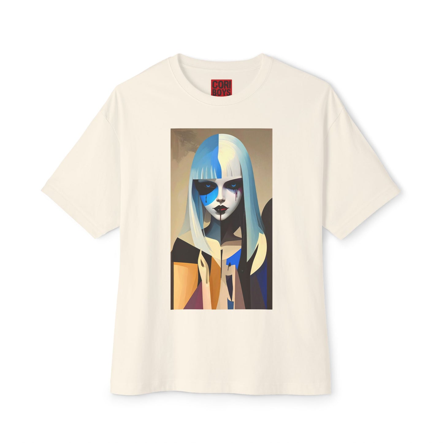 Artistic Oversized Tee, Stylish Graphic Top, Trendy Unisex Shirt, Unique Art Apparel, Casual Wear, Gift for Art Lovers