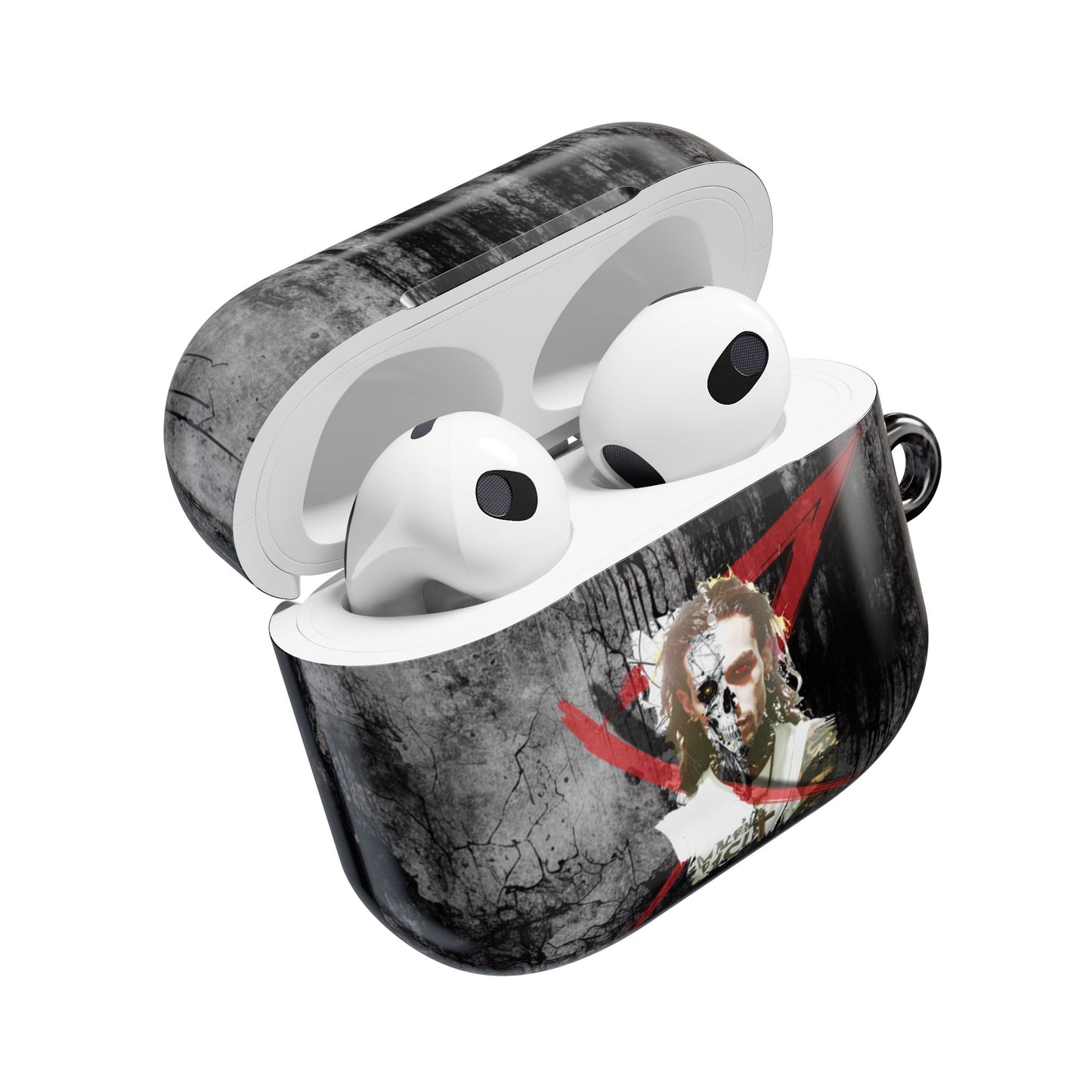 Gothic AirPod Case - Edgy Accessories for Music Lovers, Unique Gift for Teens, Stylish Tech Protection, Punk Aesthetic, Dark Art Case