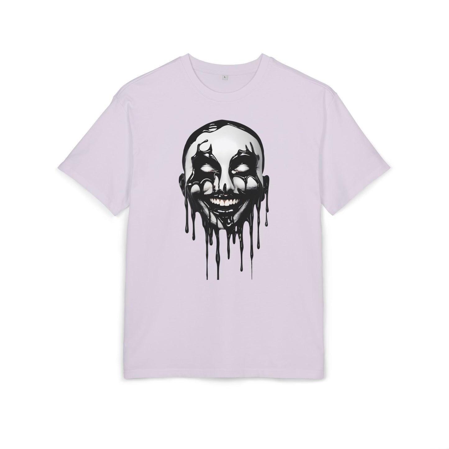 Gothic Graffiti Oversized Tee - Trendy Streetwear, Unisex Fashion Shirt, Edgy Graphic Tee, Perfect for Halloween, Casual Wear