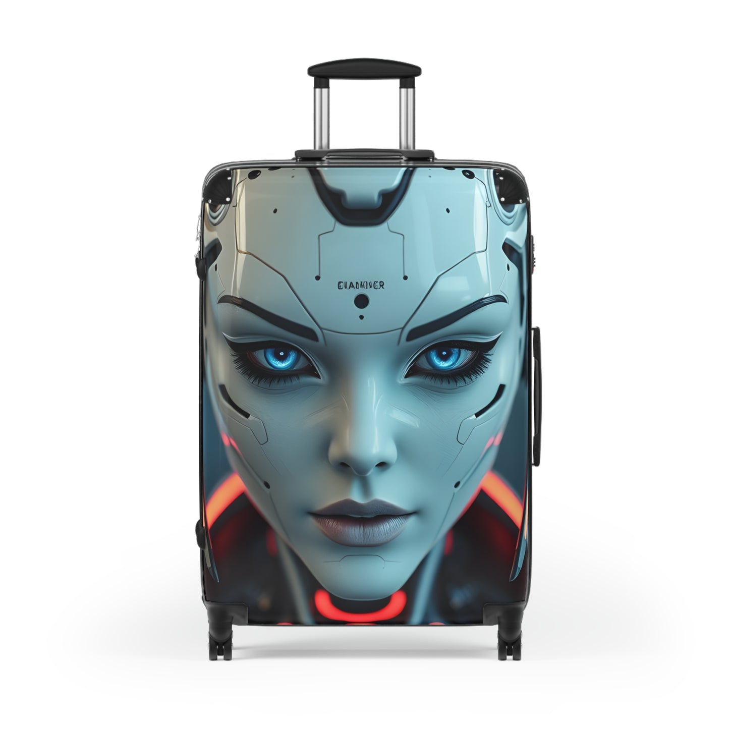 Futuristic Travel Suitcase - Stylish Carry-On for Adventurers, Geek Chic Luggage, Unique Travel Bag, Gift for Travelers, Customizable Design