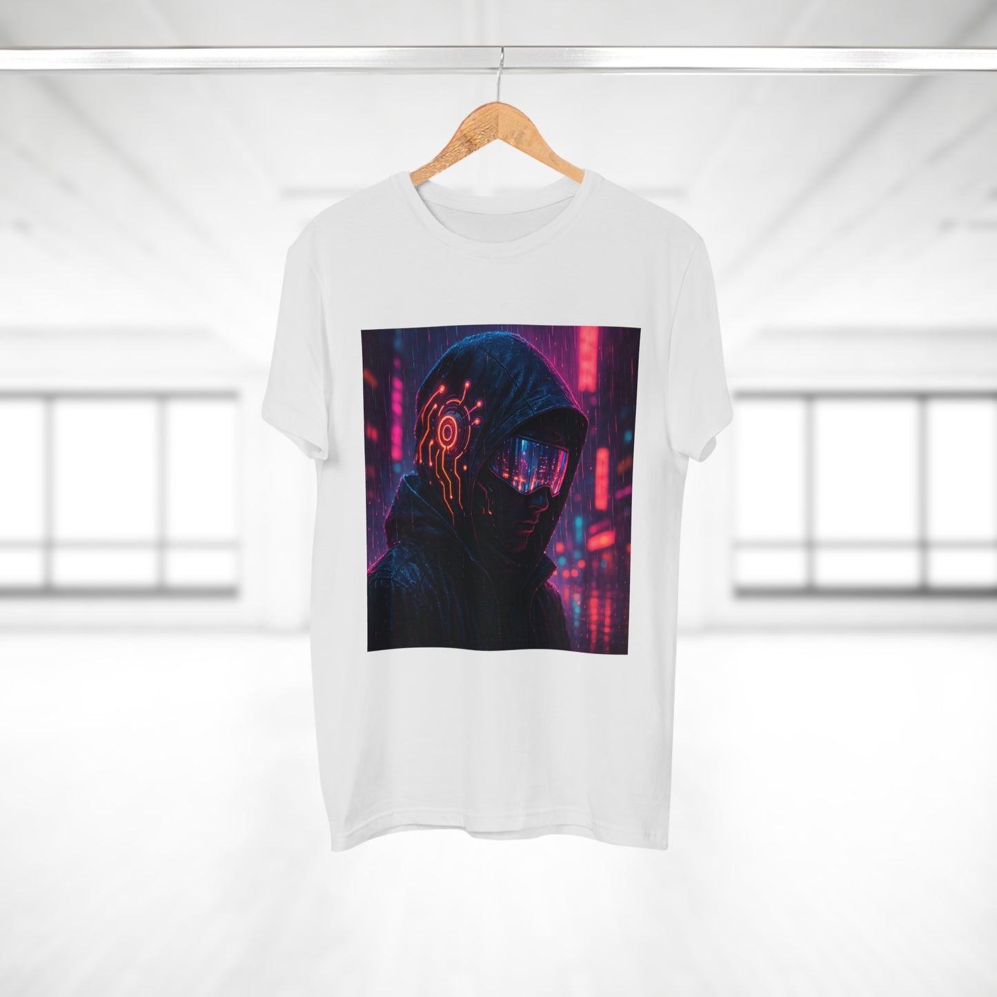 Cyberpunk Graphic Tee for Men & Women, Futuristic Streetwear, Perfect Gift for Gamers, Casual Wear for Tech Enthusiasts, Urban Style T-Shirt