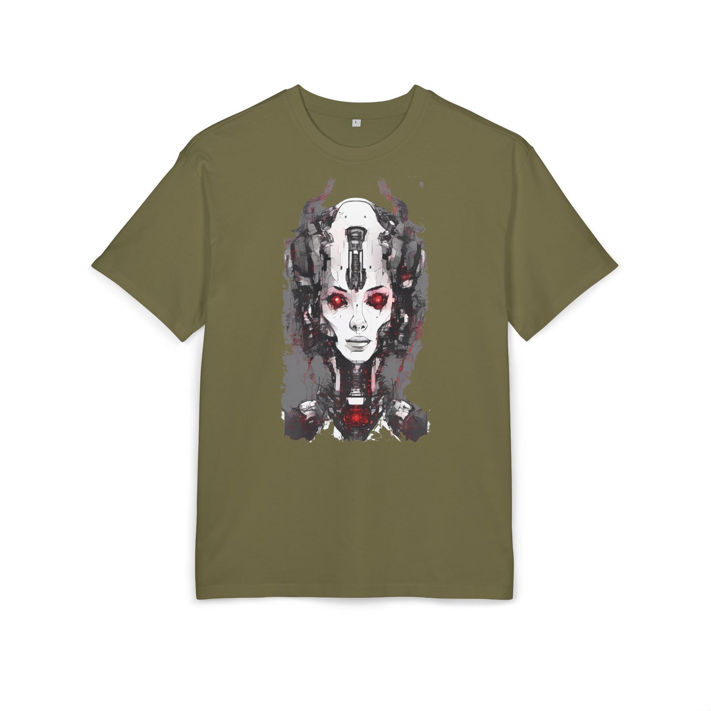 Futuristic Graphic Tee, Unique Oversized T-Shirt, Stylish Casual Wear, Perfect Gift for Art Lovers, Bold Design for Teens