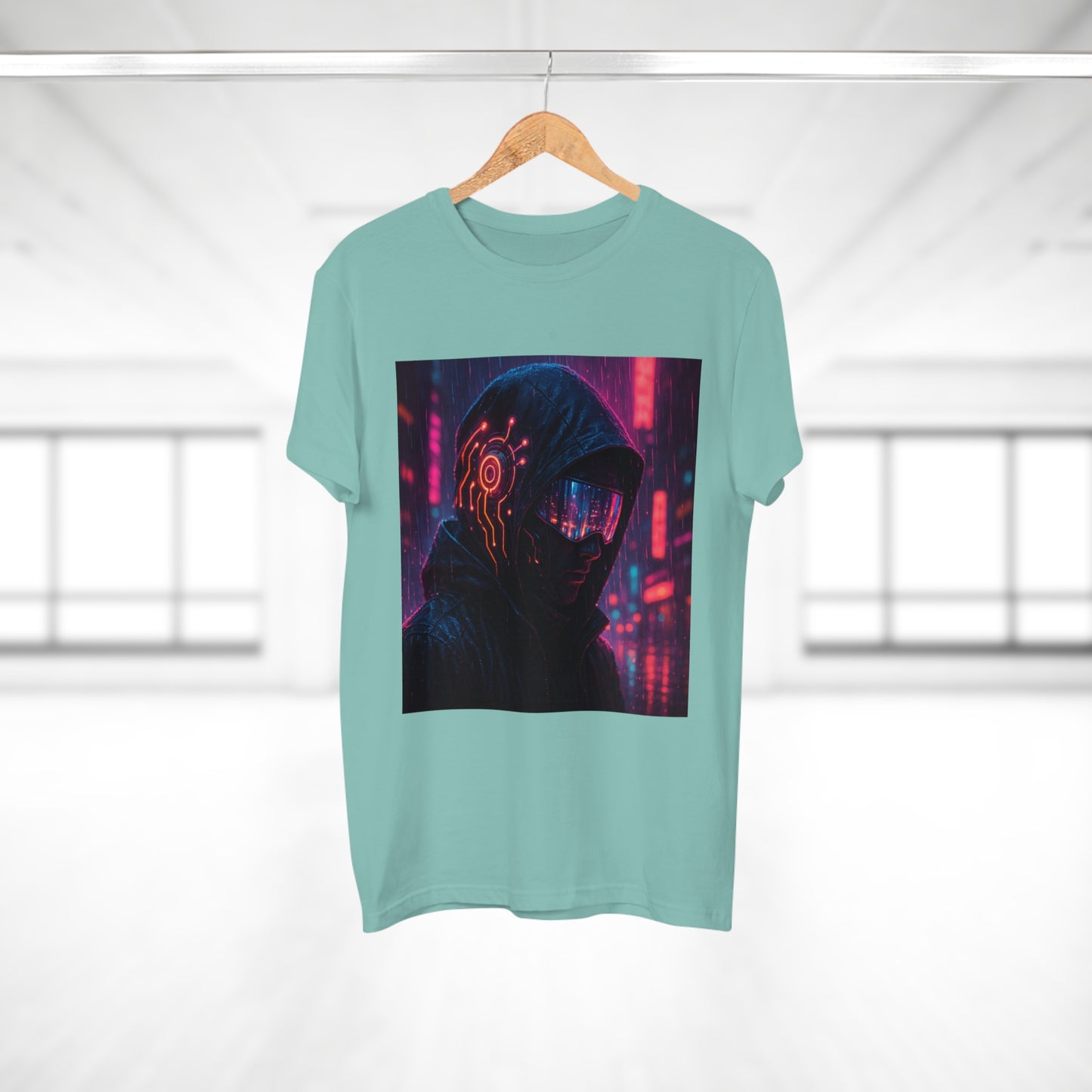 Cyberpunk Graphic Tee for Men & Women, Futuristic Streetwear, Perfect Gift for Gamers, Casual Wear for Tech Enthusiasts, Urban Style T-Shirt