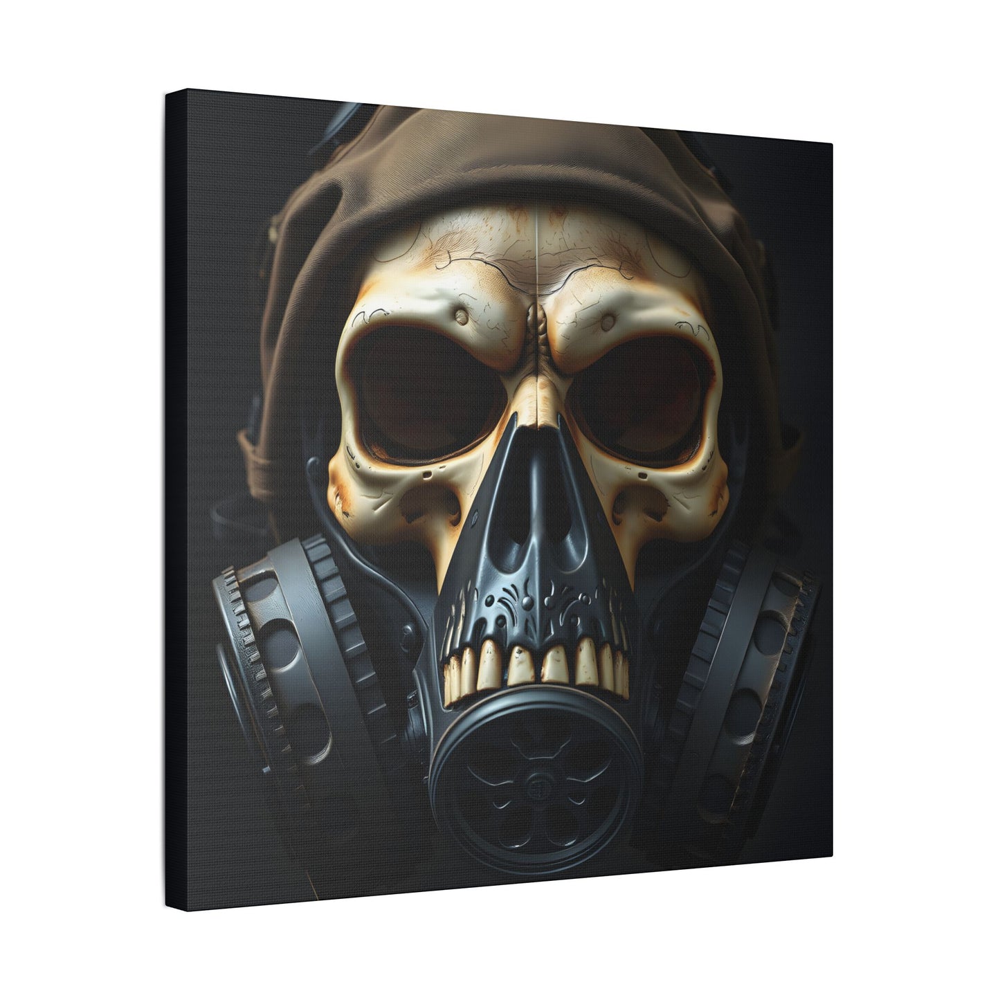 Gothic Skull Wall Art, Edgy Home Decor, Unique Gift, Fantasy Artwork, Statement Piece, Industrial Style