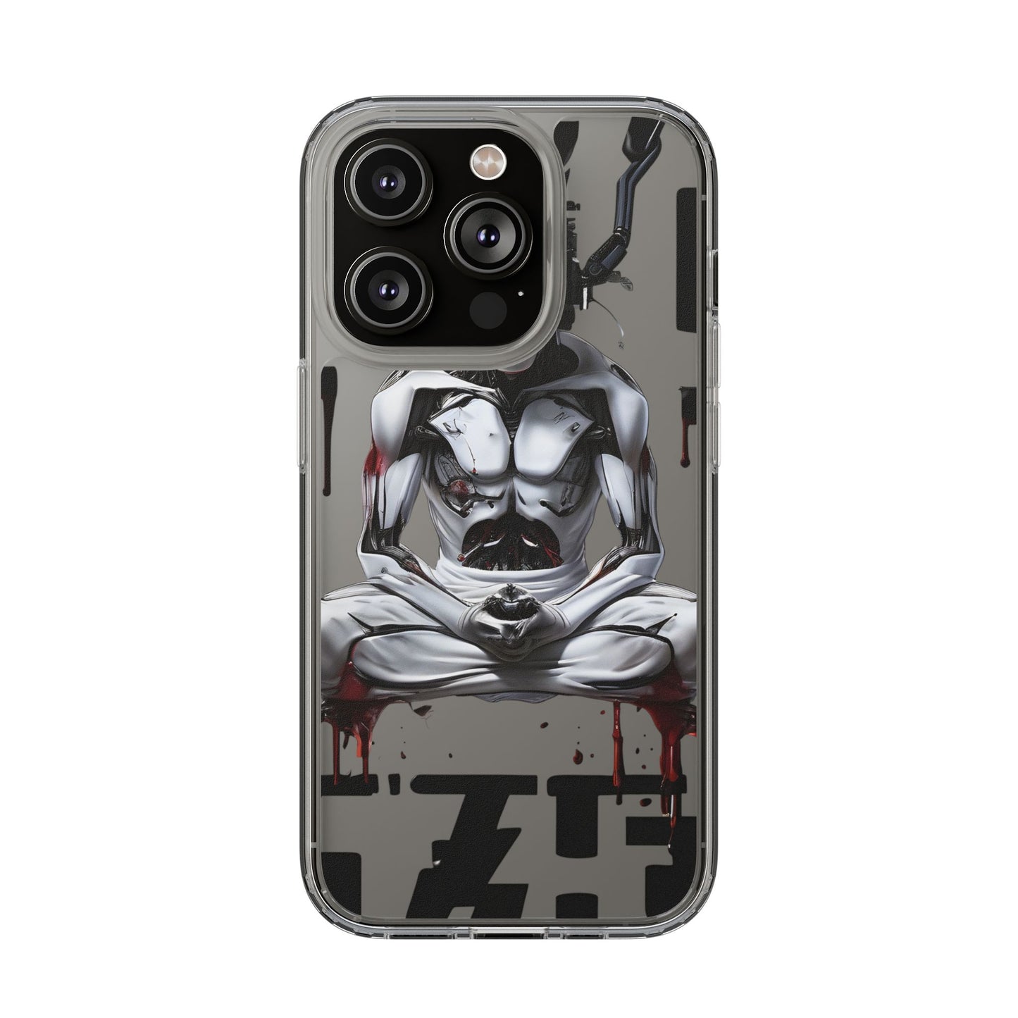 Clear Phone Cases with Cyber Design