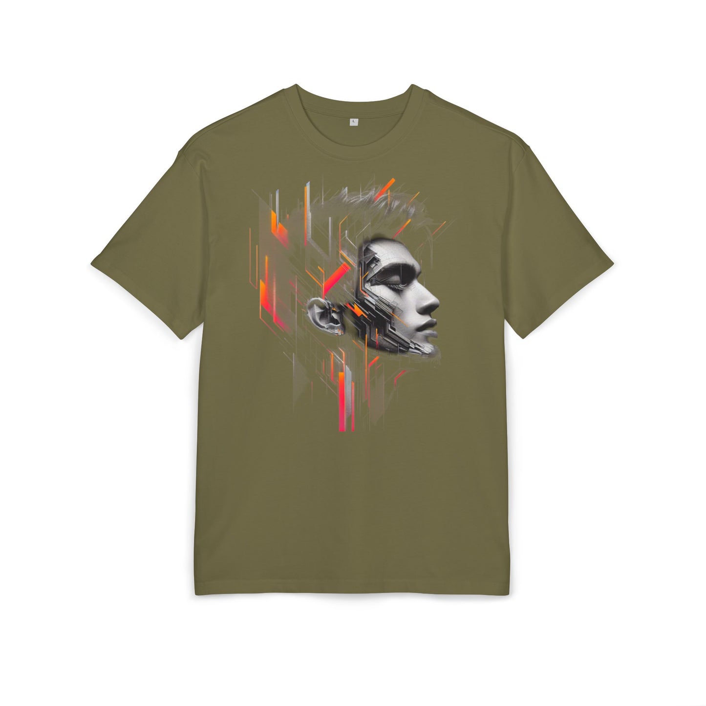 Artistic Oversize Tee - Modern Abstract Design
