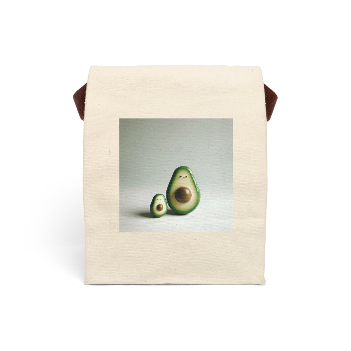 Avocado Canvas Lunch Bag, Cute Lunch Tote, Eco-Friendly Lunch Bag, Kids Lunch Bag, Back to School Lunch Gear