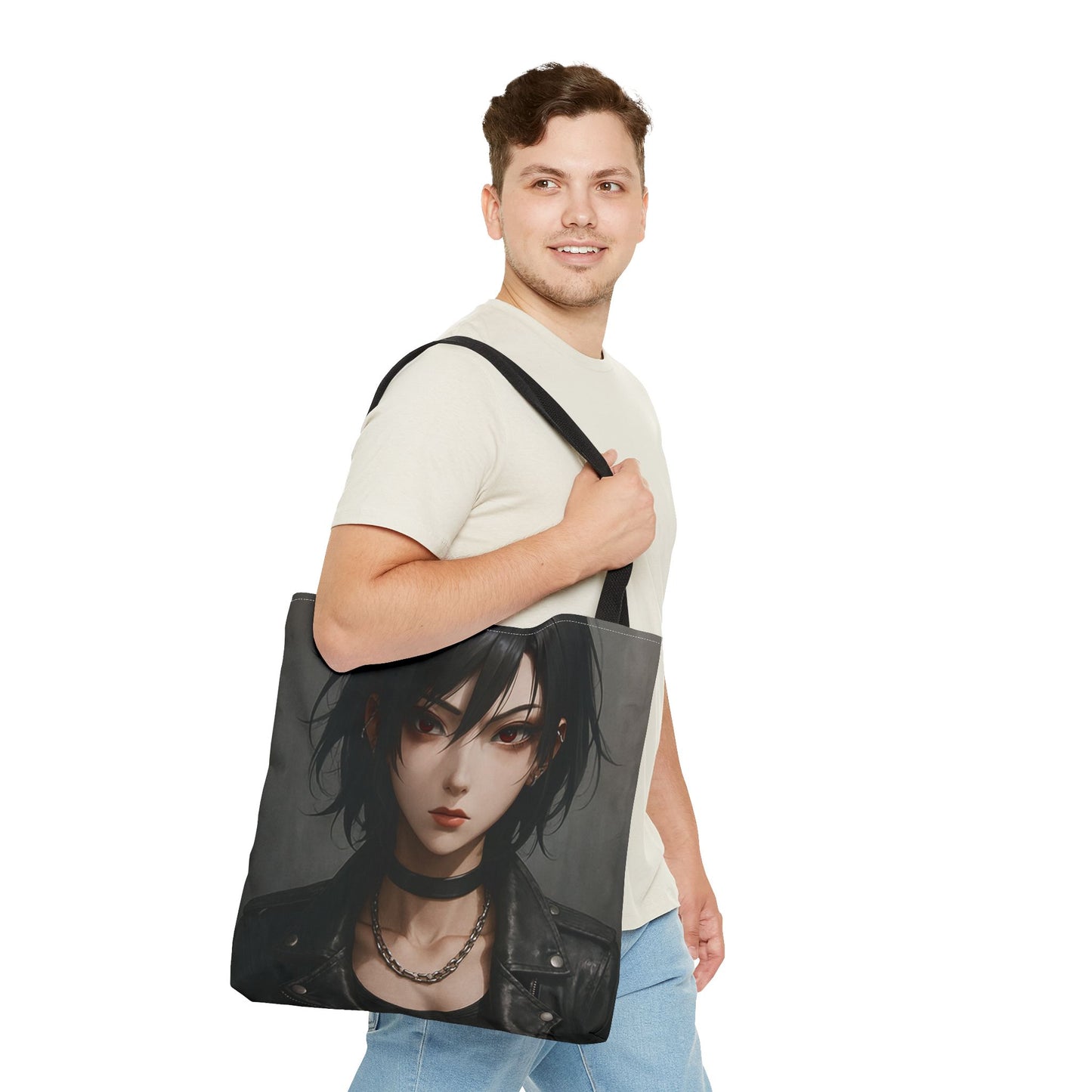Edgy Art Tote Bag | Unique Gothic Shopper | Gift for Music Lovers, Fashionistas, or Occasions | Stylish Graphic Bag