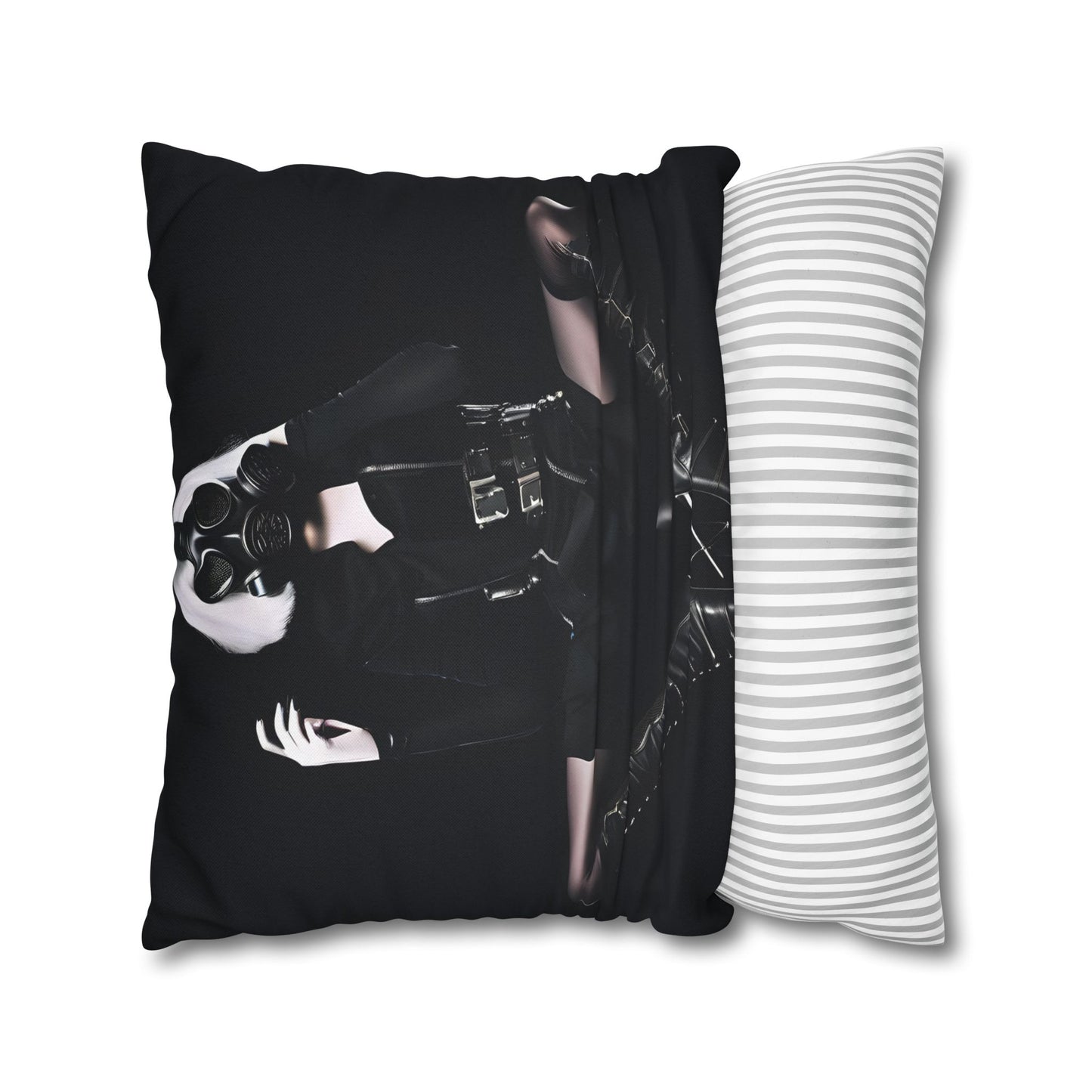Gothic Glam Pillows, Square Cushion Covers, Elegant Home Decor, Statement Throw, Dark Aesthetic Gifts, Modern Bedroom Accent