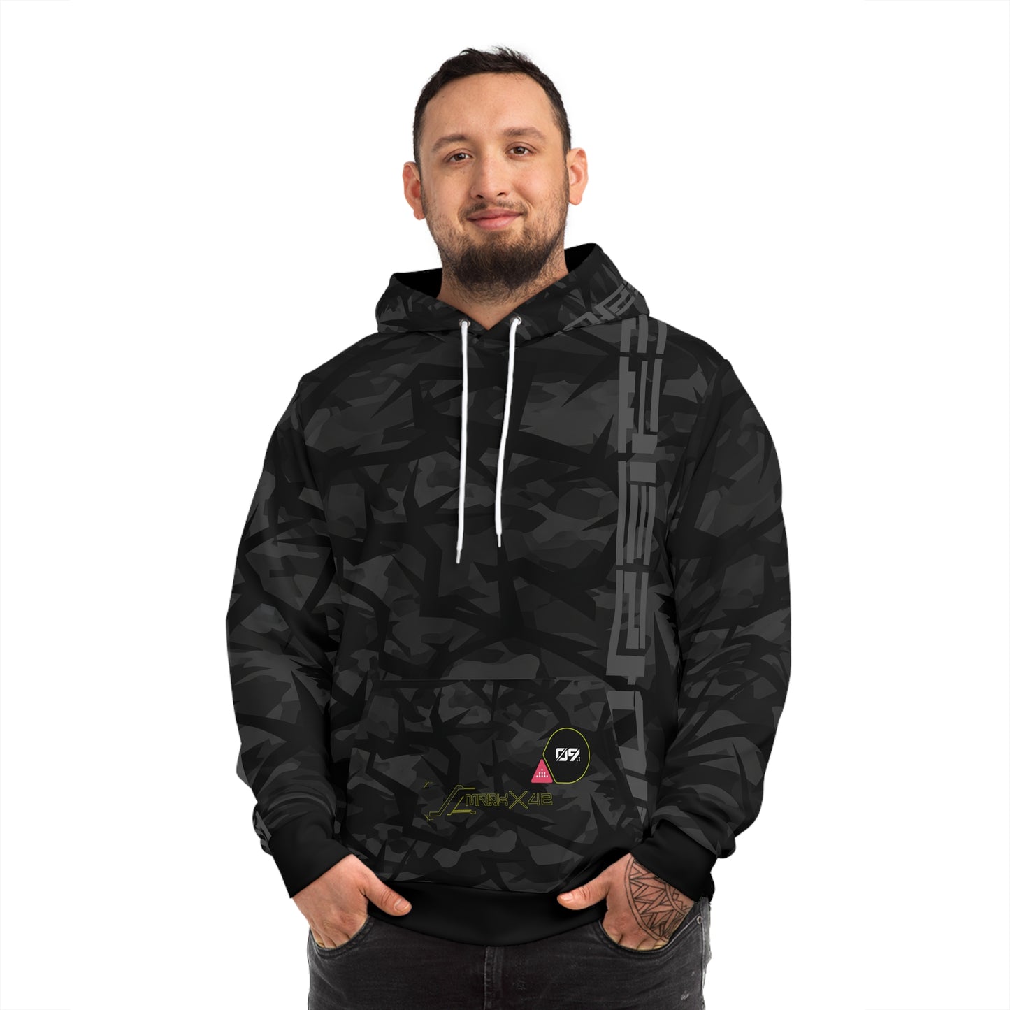 Chic Graphic Hoodie, AOP Streetwear, Urban Fashion, Graphic Sweatshirt, Unique Gift for Him or Her, Trendy Outfit