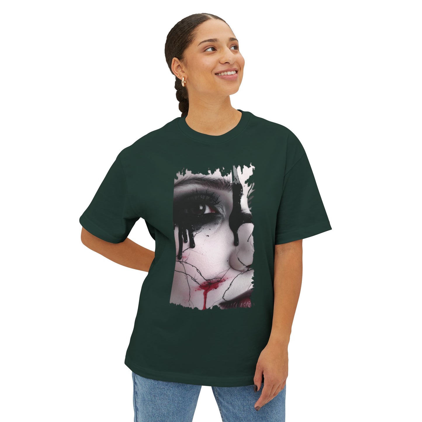 Artistic Oversized Tee - Unique Graphic T-shirt for Art Lovers, Comfortable Fashion, Trendy Unisex Wear, Perfect for Gifting, Casual Style