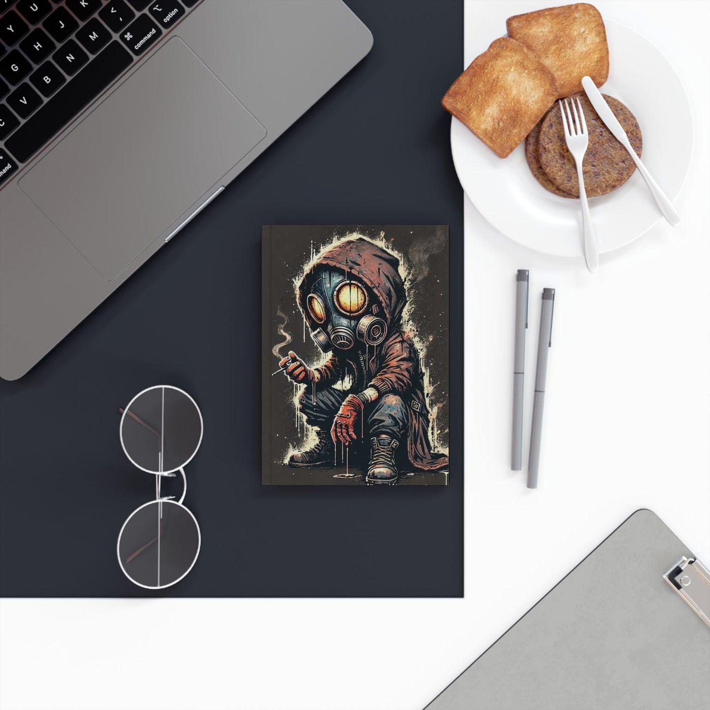 Dystopian Art Journal, Sketchbook, Note-taking Notepad, Gift for Writers, Unique Design, Creative Journal