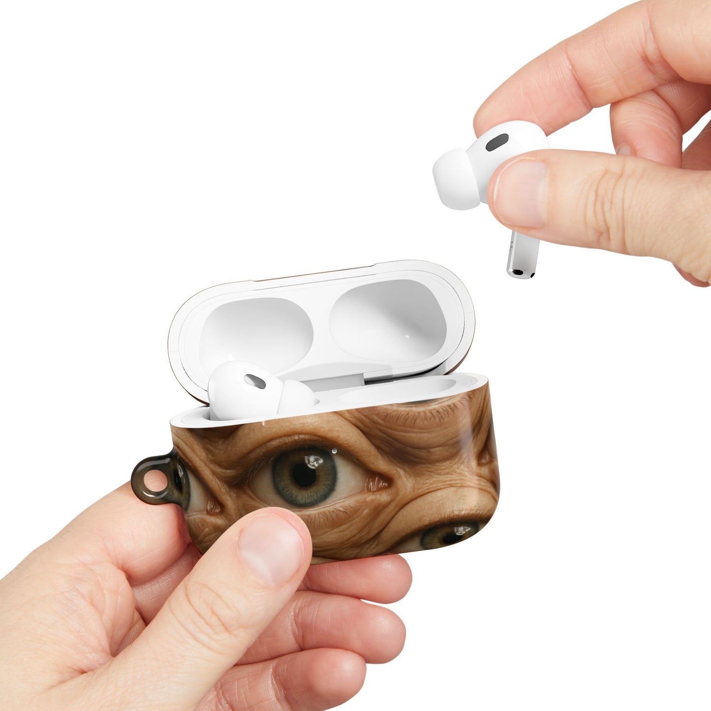 Unique Eye Pattern AirPod Case, Quirky AirPod Cover, Gift for Tech Lovers, Trendy Accessories, Fun Gadget Protection