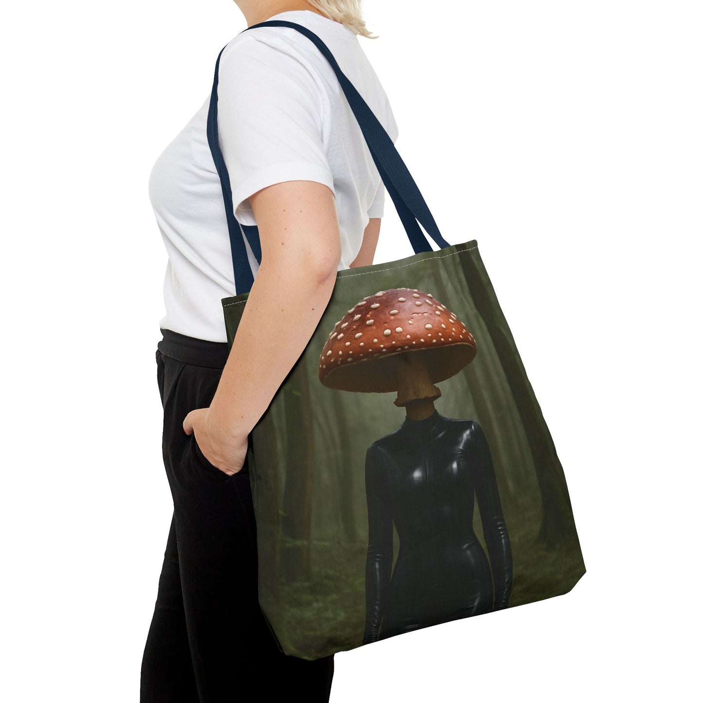 Whimsical Mushroom Tote Bag, Eco-Friendly Carryall, Gift for Nature Lovers, Unique Shopping Bag, Festival Fashion