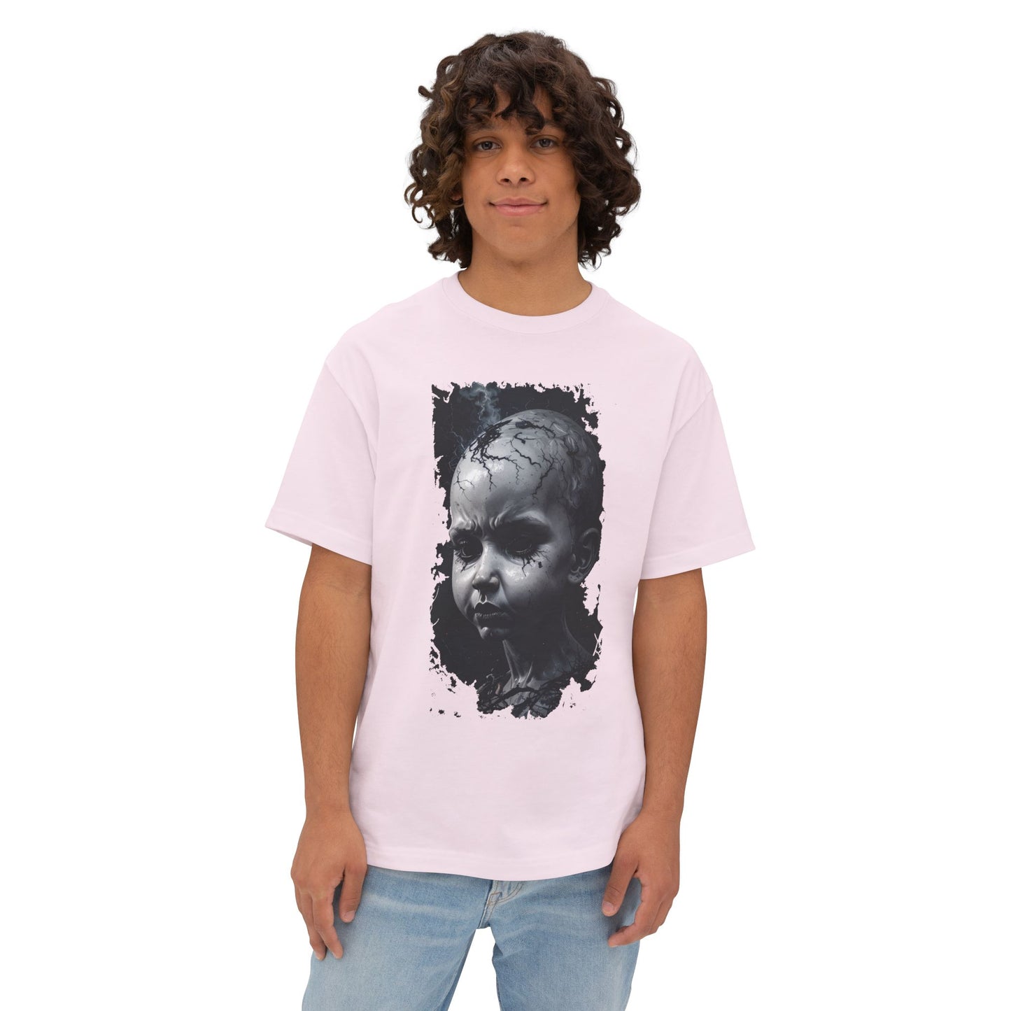 Edgy Unisex Oversized Tee - Streetwear Graphic Top, Casual Style, Everyday Wear, Unique Gift, Alternative Fashion