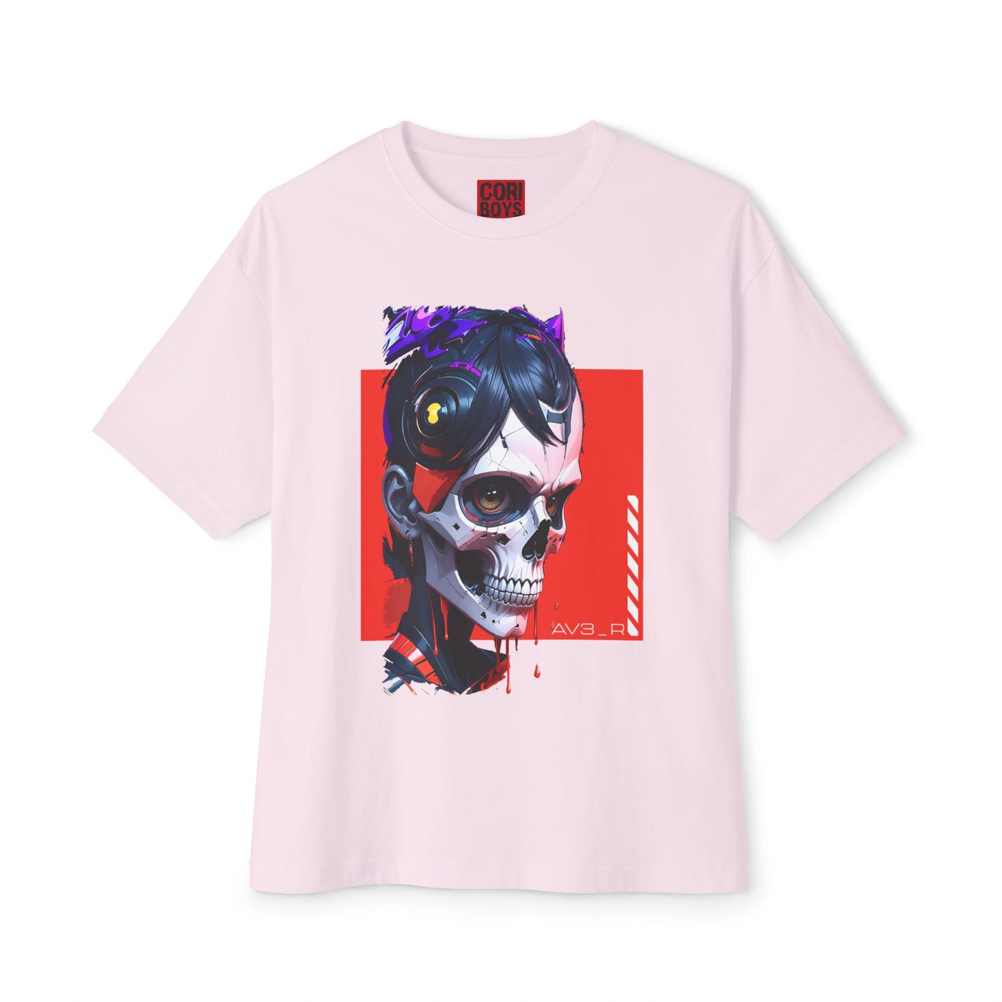 Edgy Oversized Tee with Skull Design, Streetwear Shirt for Art Lovers, Unisex Graphic Tee, Halloween Apparel, Trendy Casual Wear