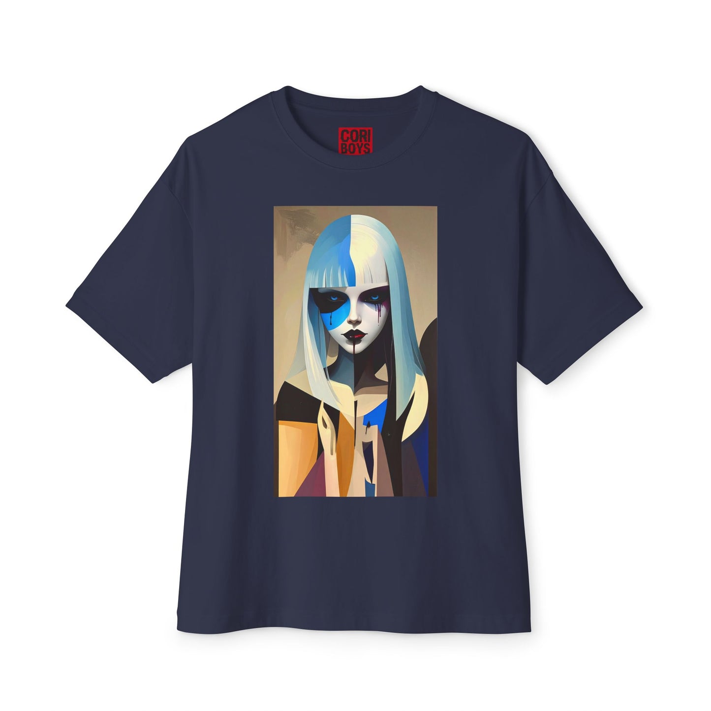Artistic Oversized Tee, Stylish Graphic Top, Trendy Unisex Shirt, Unique Art Apparel, Casual Wear, Gift for Art Lovers