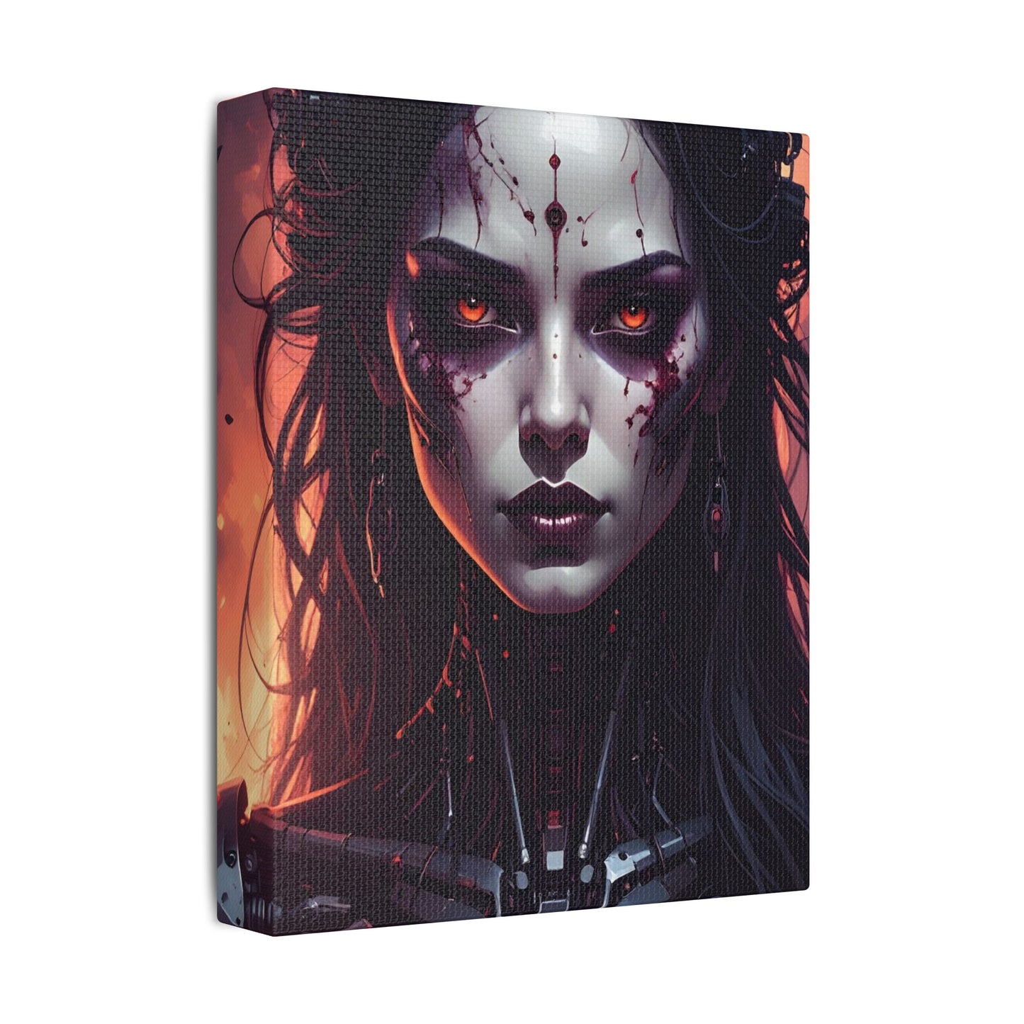 Gothic Art Canvas Print, Dark Wall Decor, Modern Home Art, Unique Gift for Halloween, Edgy Aesthetic Room Decor, Unusual Wall Art