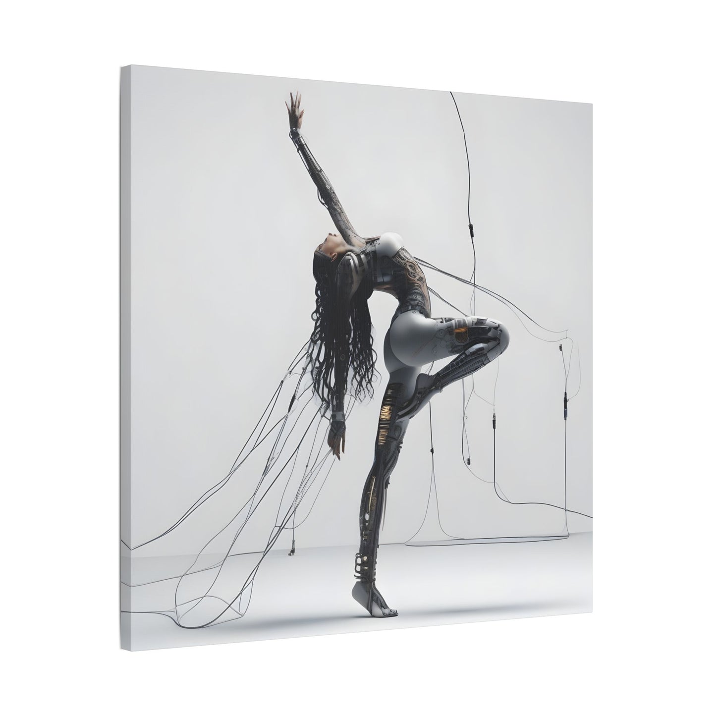 Satin Canvas Wall Art, Modern Abstract Decor, Contemporary Home Accent, Unique Gift for Art Lovers, Minimalist Artwork