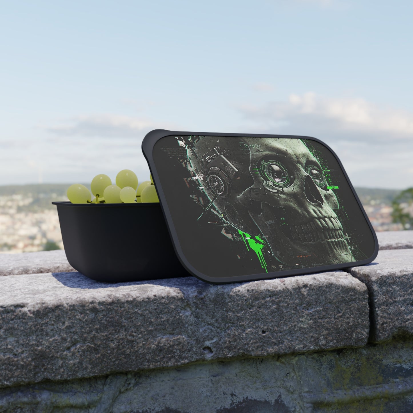 Gothic Skull Bento Box | Cool Lunch Container, Unique Gift for Friends, Meal Prep, Party Favor, Halloween Decor