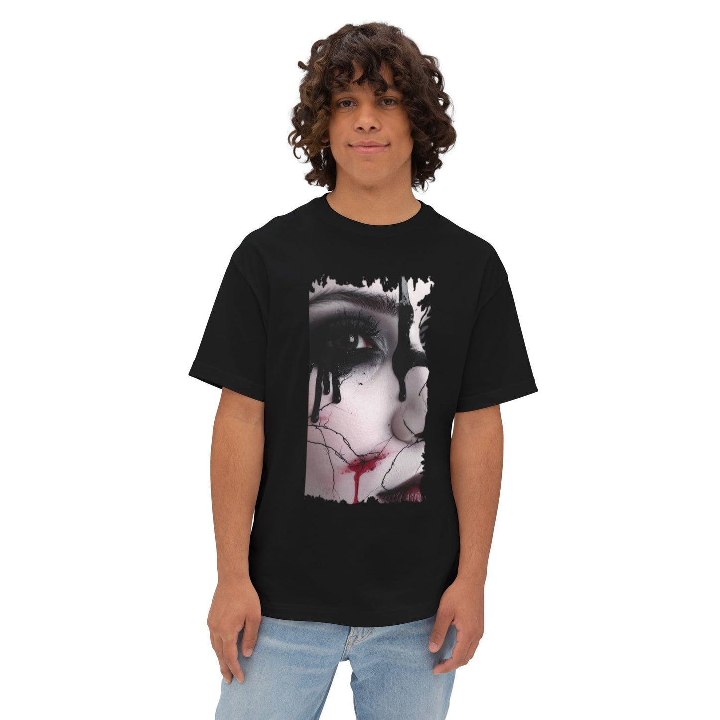 Artistic Oversized Tee - Unique Graphic T-shirt for Art Lovers, Comfortable Fashion, Trendy Unisex Wear, Perfect for Gifting, Casual Style