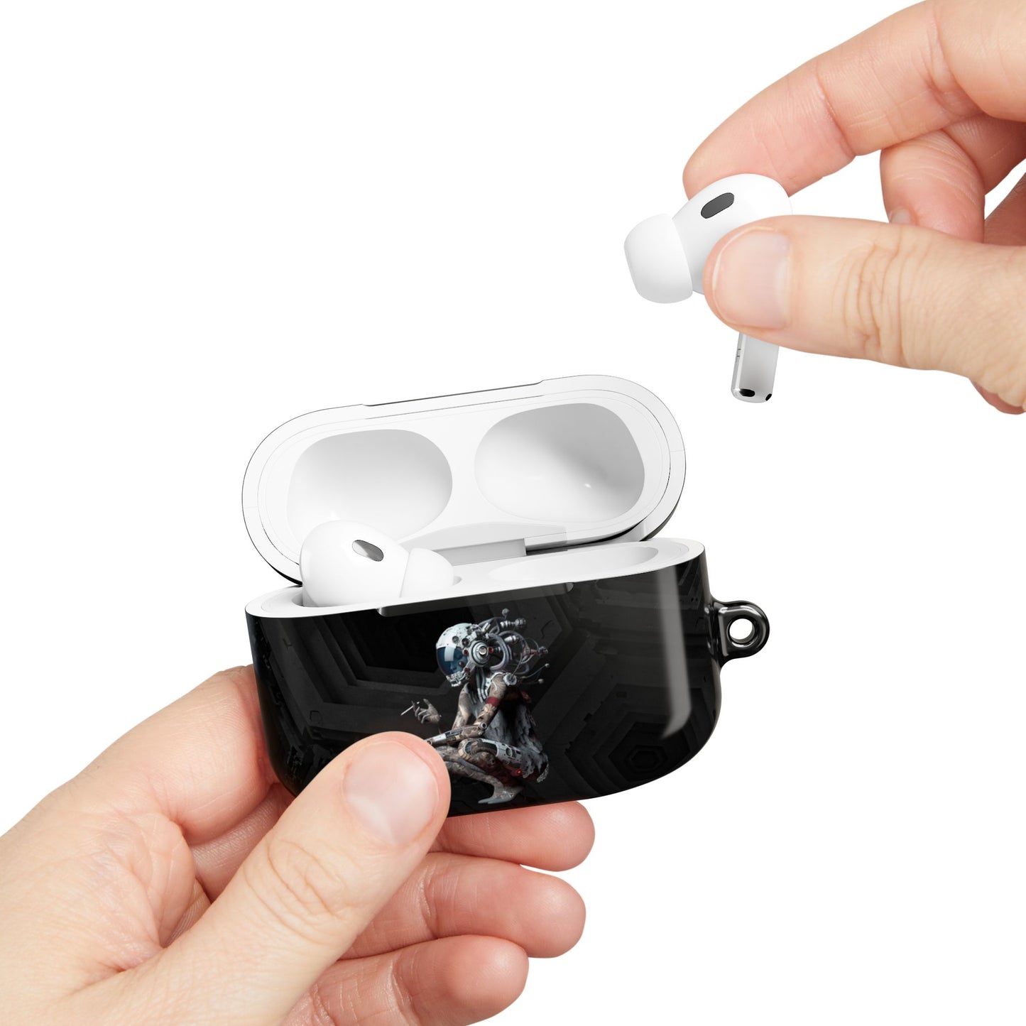 Futuristic AirPod Cases - Stylish Protection for Music Lovers, Gift for Tech Enthusiasts, Trendy Headphone Cover, Unique Tech Gift