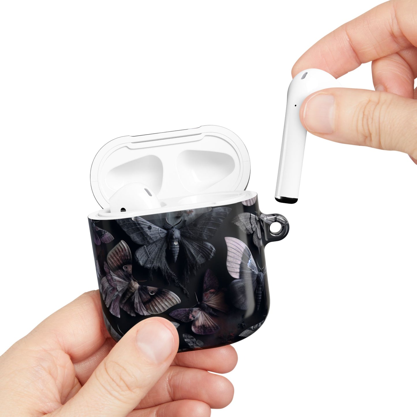 Dark Moths Gothic AirPod Cases, Stylish Protection, Gift for Music Lovers, Trendy Accessories, Unique Designs for Any Occasion
