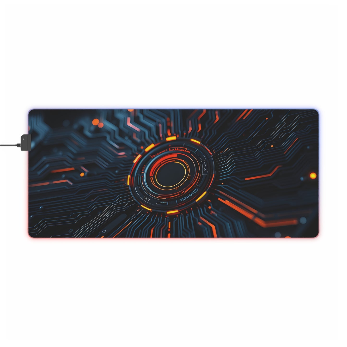 Gaming Mouse Pad with Abstract Cyber Design