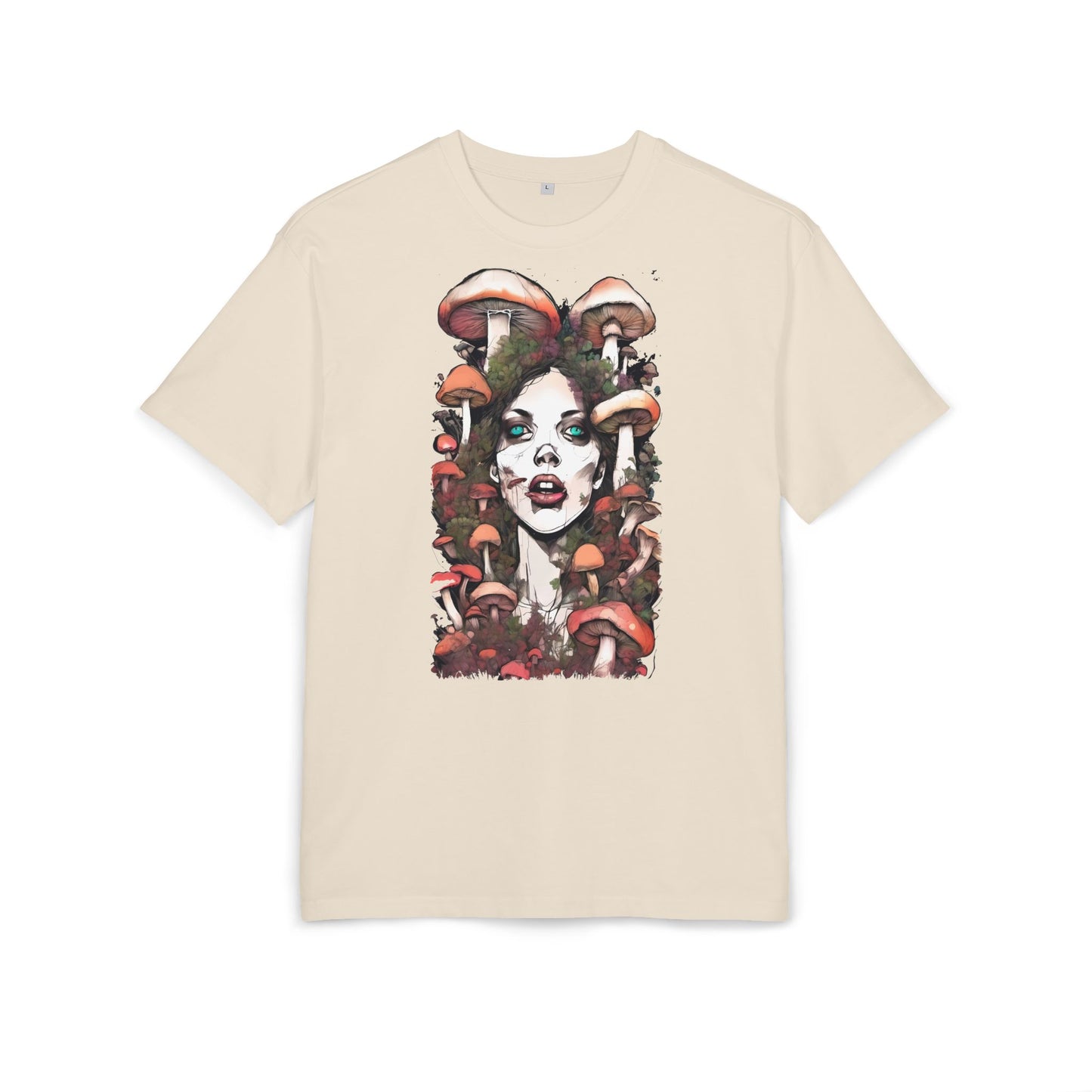 Bohemian Mushroom Print Tee - Vintage Aesthetic T-Shirt, Art Lover Gift, Unisex Graphic Tee, Eco-Friendly Fashion, Everyday Style