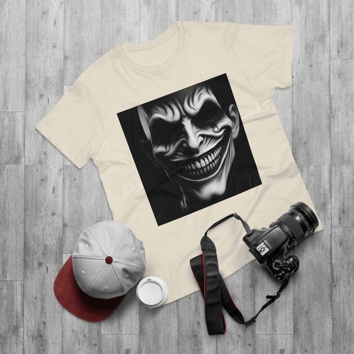 Creepy Clown Unisex T-Shirt - Unisex Graphic Tee for Halloween, Horror Fans, Costume Party, Unique Gift Idea, Spooky Apparel