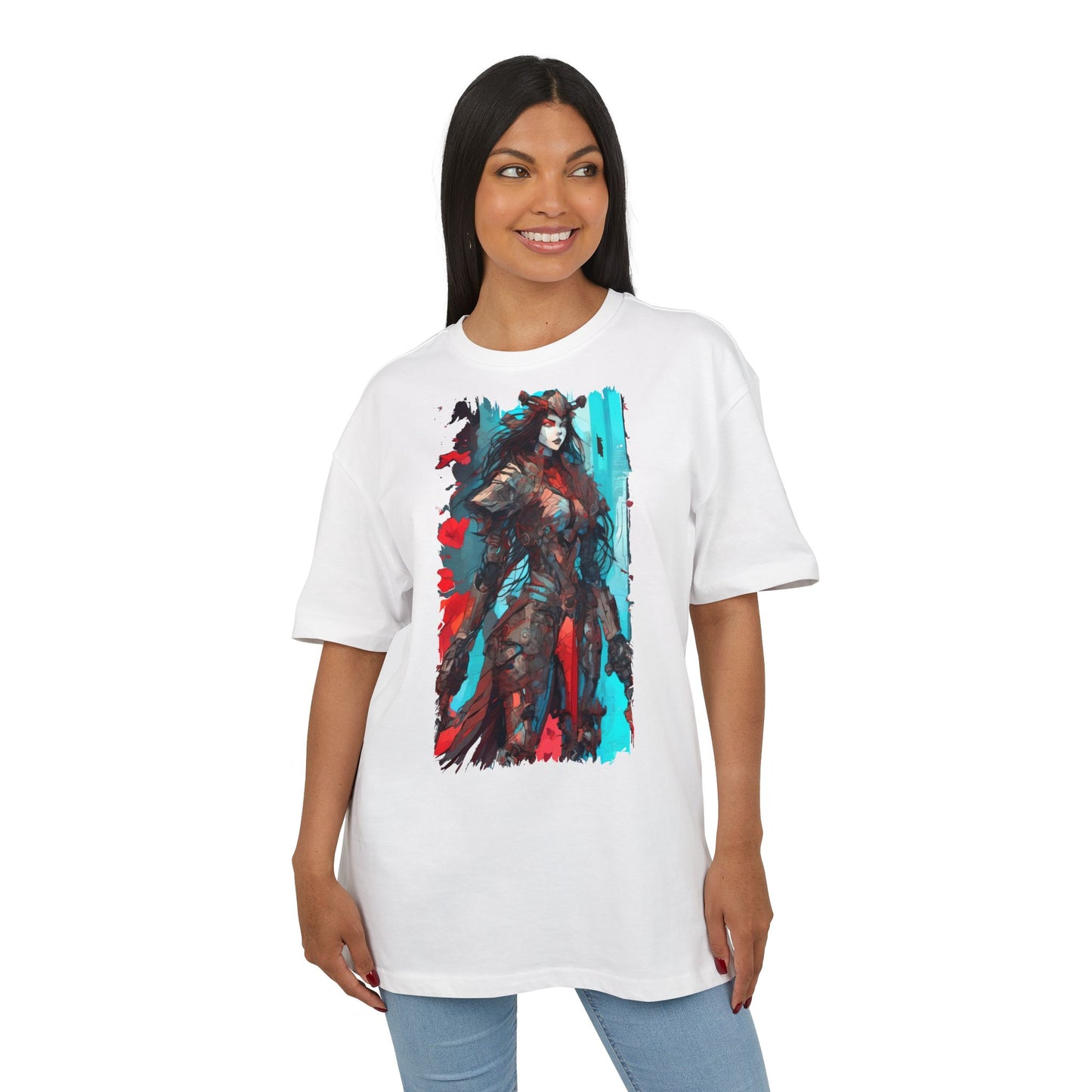 Stylish Graphic Oversize Tee with Fantasy Art, Unisex Casual Shirt, Anime Inspired Tee, Unique Gift for Gamers, Comfortable Everyday Wear