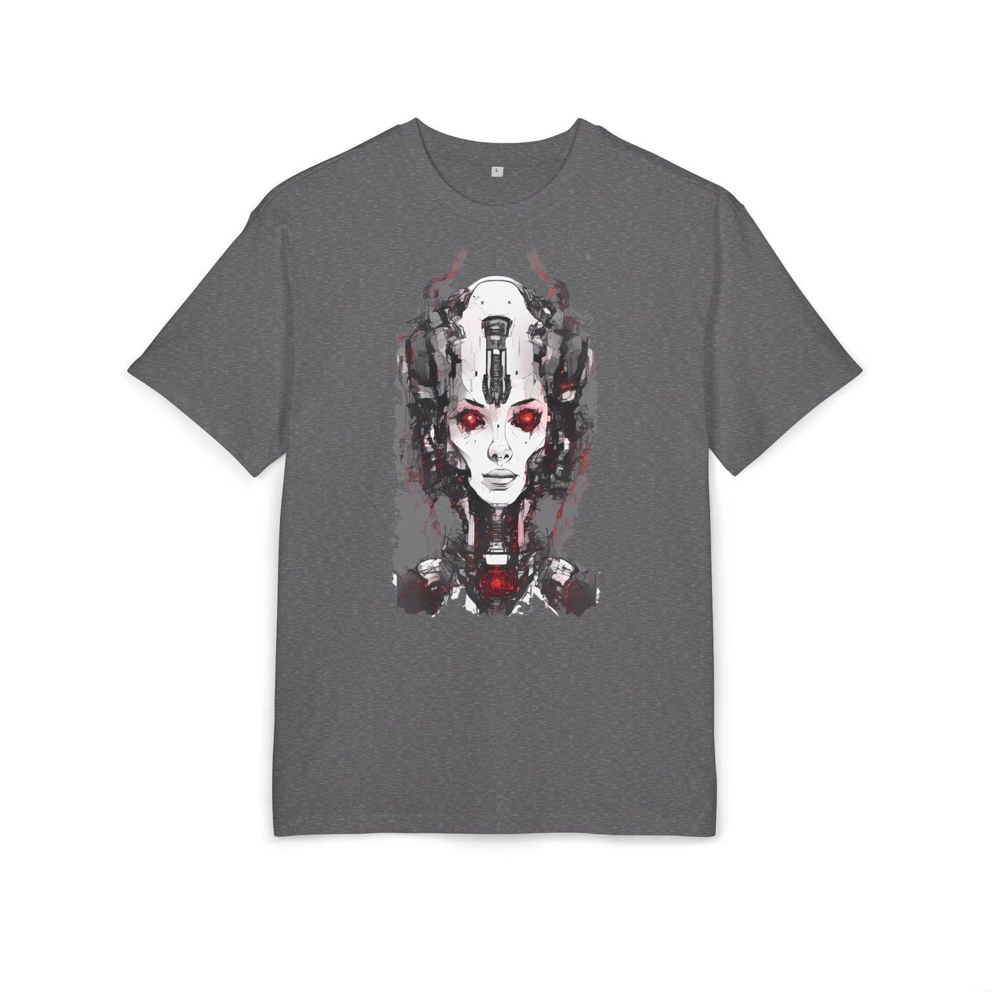Futuristic Graphic Tee, Unique Oversized T-Shirt, Stylish Casual Wear, Perfect Gift for Art Lovers, Bold Design for Teens