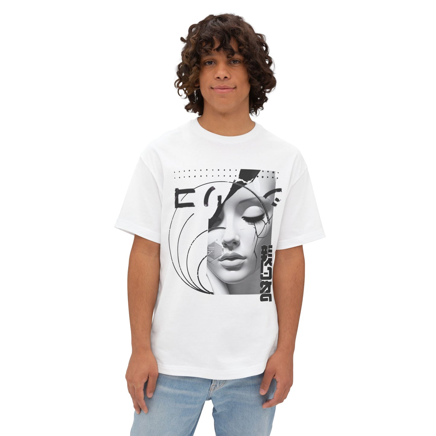 Chic Graphic Tee, Casual Fashion Shirt, Summer Outfit Top, Gift for Her, Artistic Oversized T-Shirt