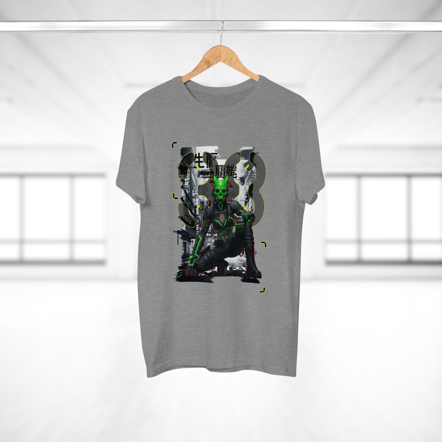 Cyberpunk Graphic Tee, Futuristic T-Shirt, Unisex Casual Wear, Unique Gift for Gamers, Trendy Streetwear, Sci-Fi Clothing