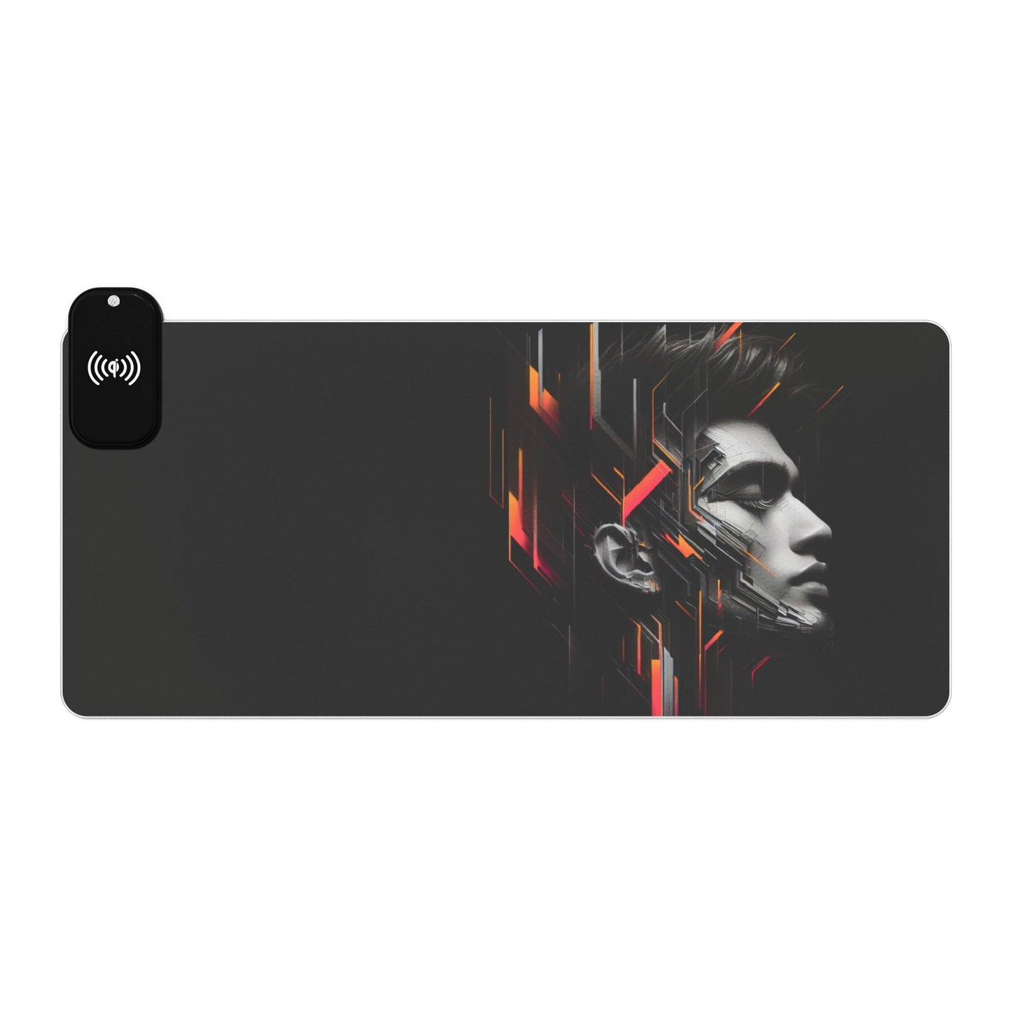 LED Gaming Mouse Pad, Wireless Charging, RGB Illuminated Desk Mat, Gamer Accessories, Office Desk Decor, Unique Gift for Gamers