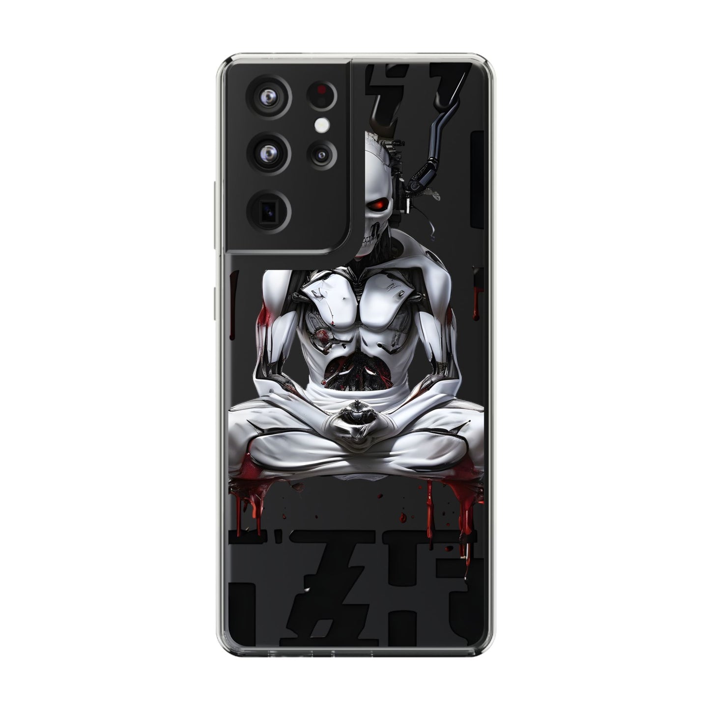 Clear Phone Cases with Cyber Design