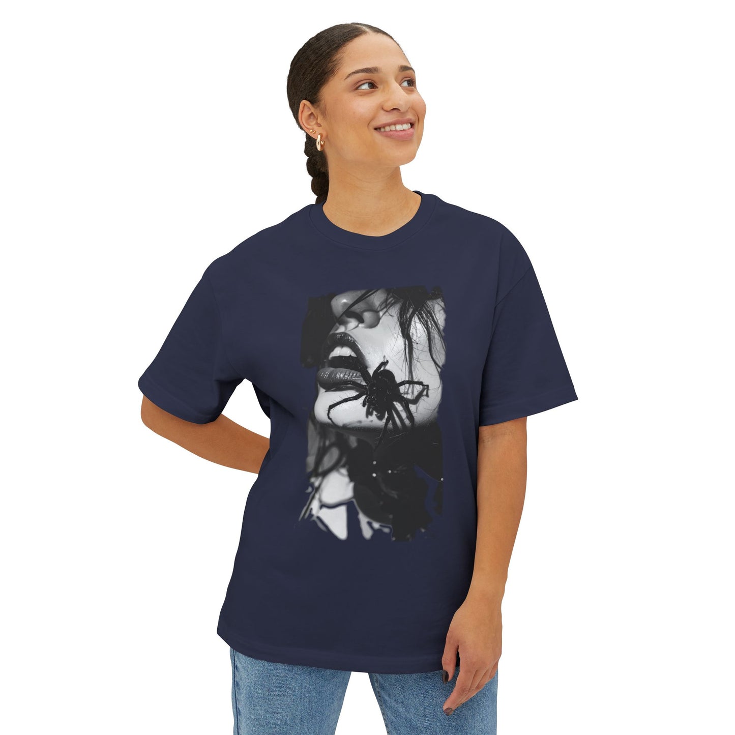 Edgy Art Graphic Tee, Unisex Oversized Shirt, Alternative Fashion, Streetwear Style, Gift for Art Lovers