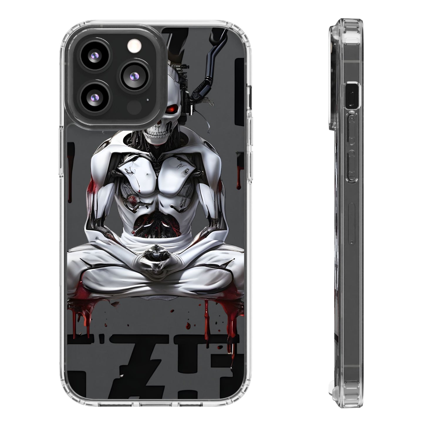 Clear Phone Cases with Cyber Design