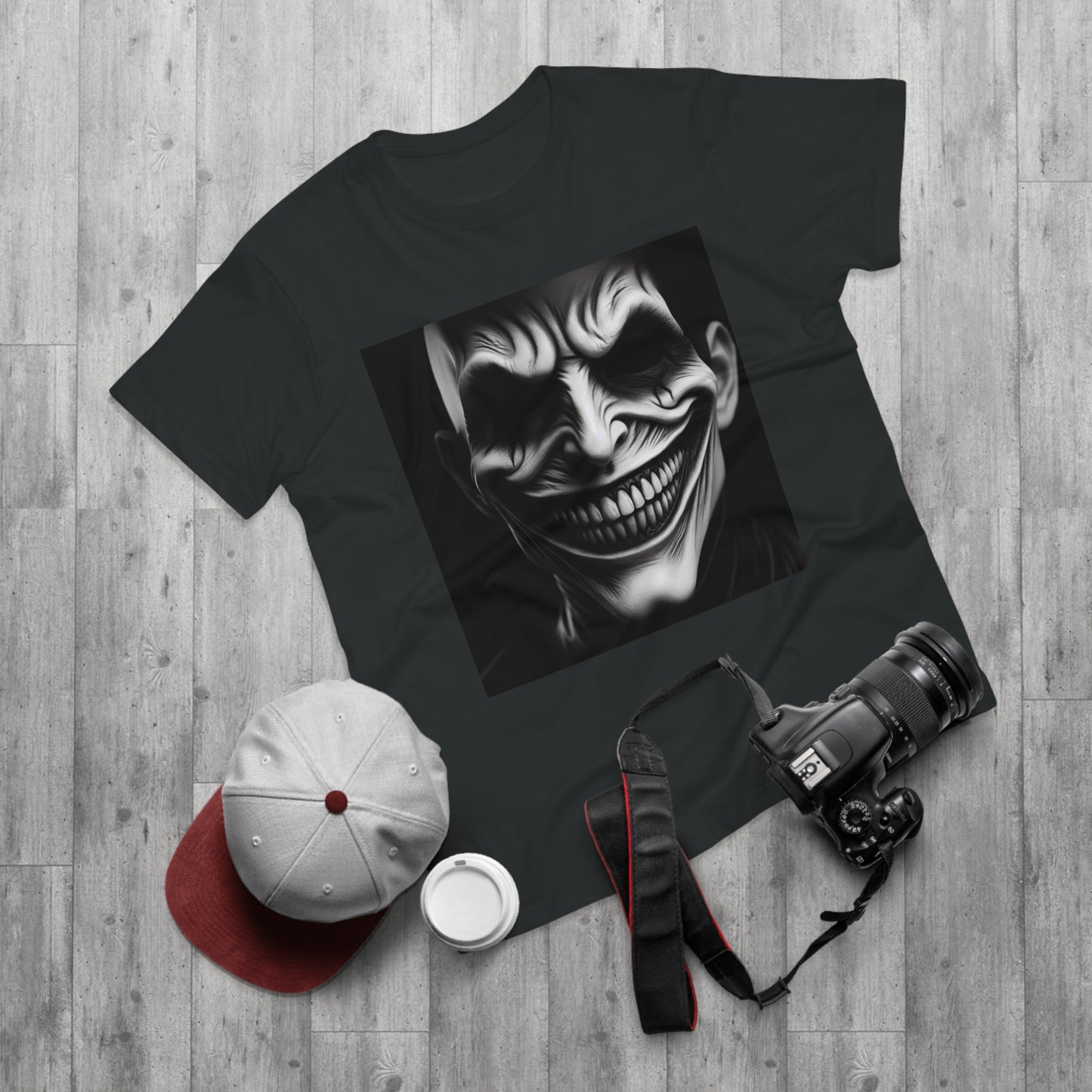 Creepy Clown Unisex T-Shirt - Unisex Graphic Tee for Halloween, Horror Fans, Costume Party, Unique Gift Idea, Spooky Apparel