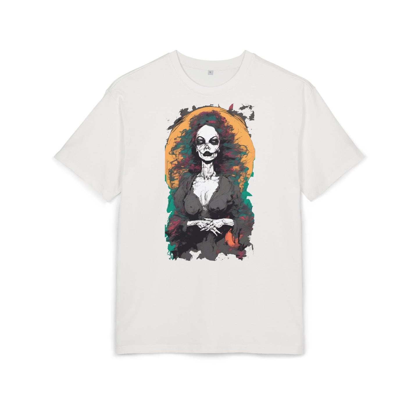 Gothic Art Oversized Tee - Perfect for Halloween Celebrations, Casual Outfits, Gift for Art Lovers, Unique Graphic Tee, Spooky Style