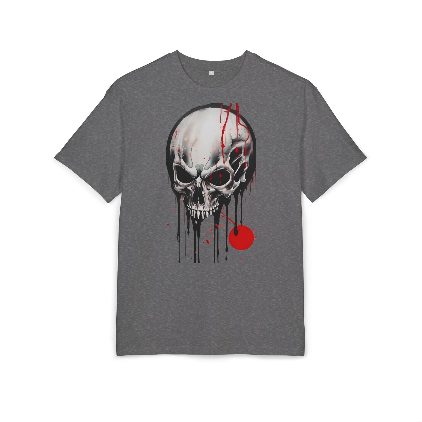 Gothic Skull Oversized Tee - Trendy Streetwear for Music Lovers, Grunge Style, Halloween Costume, Alternative Fashion, Graphic Tee